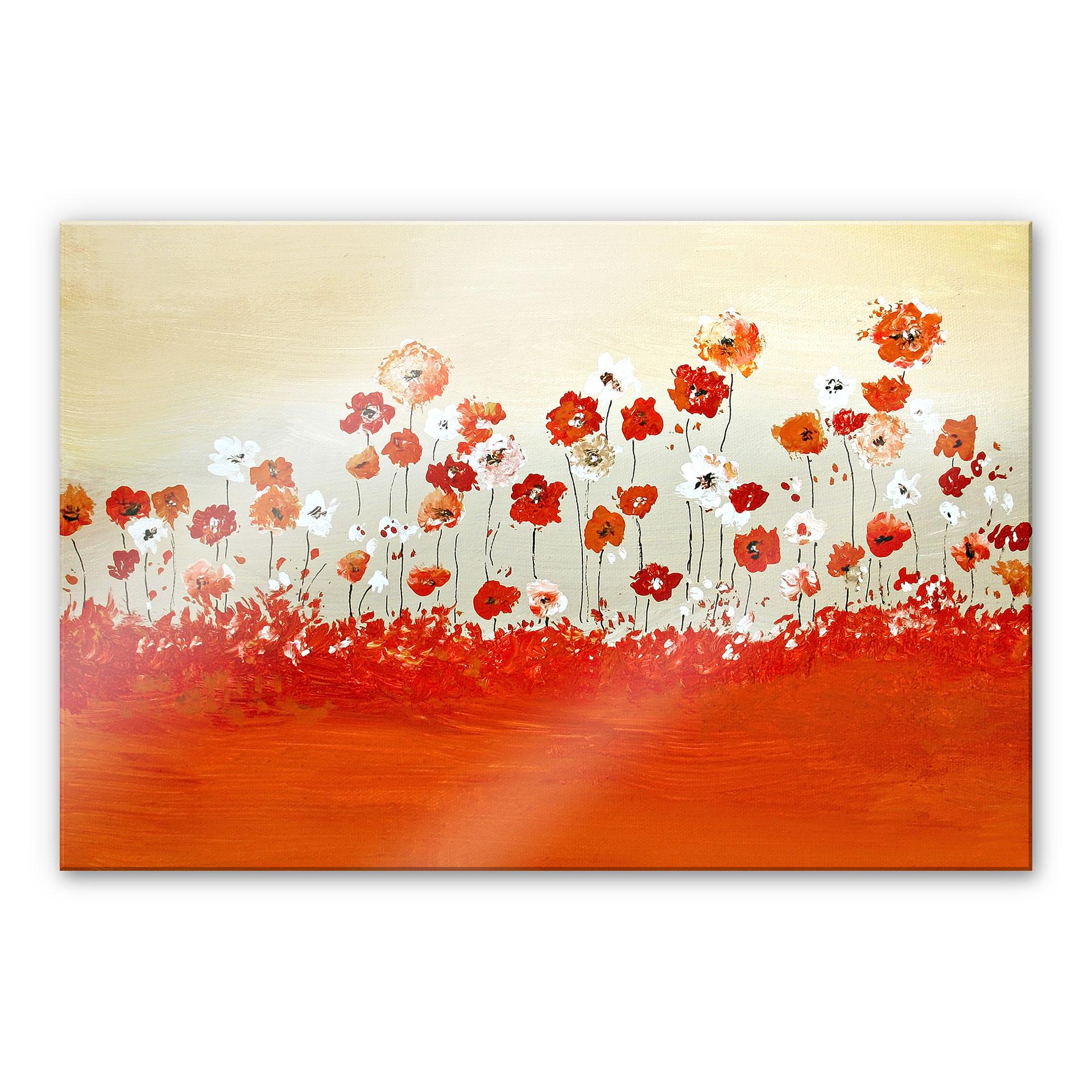 Akrylbillede Melz - muntre blomster