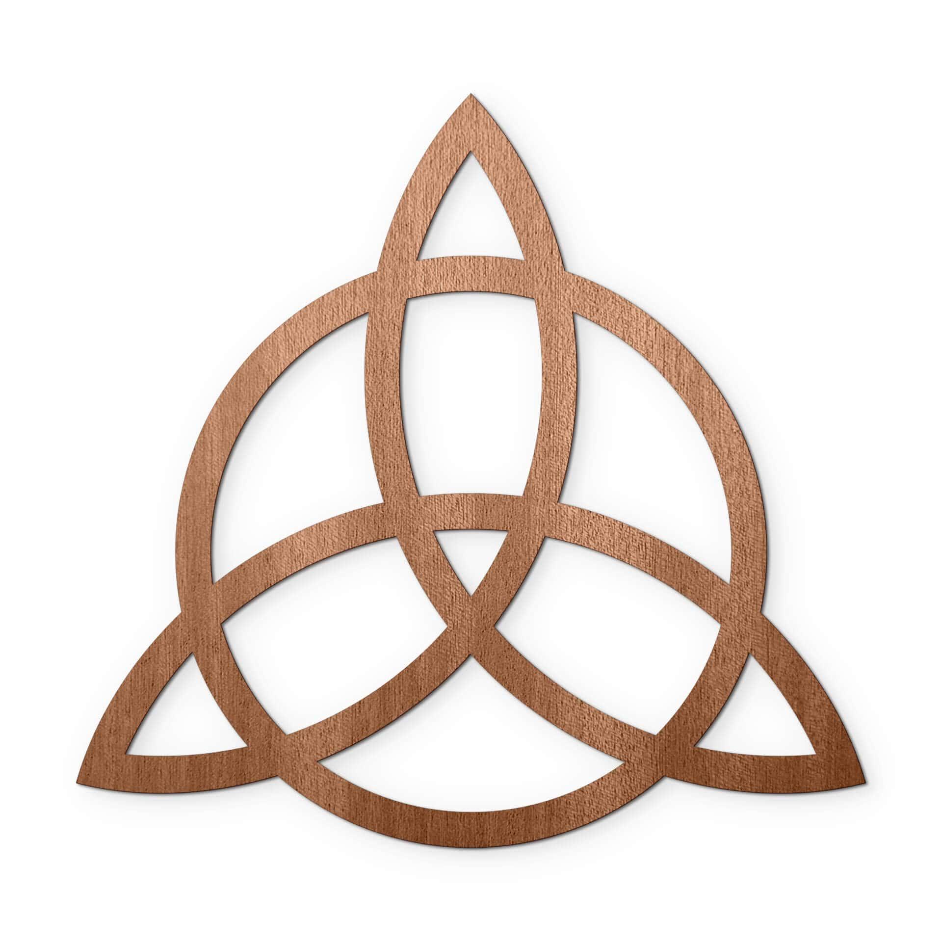 Decoro in legno - Triquetra