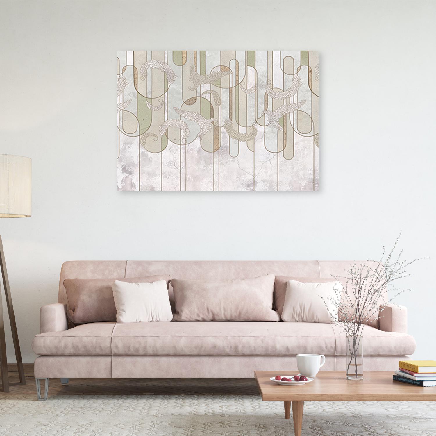 Canvasbillede, Scandi Boho Abstrakt i Beige