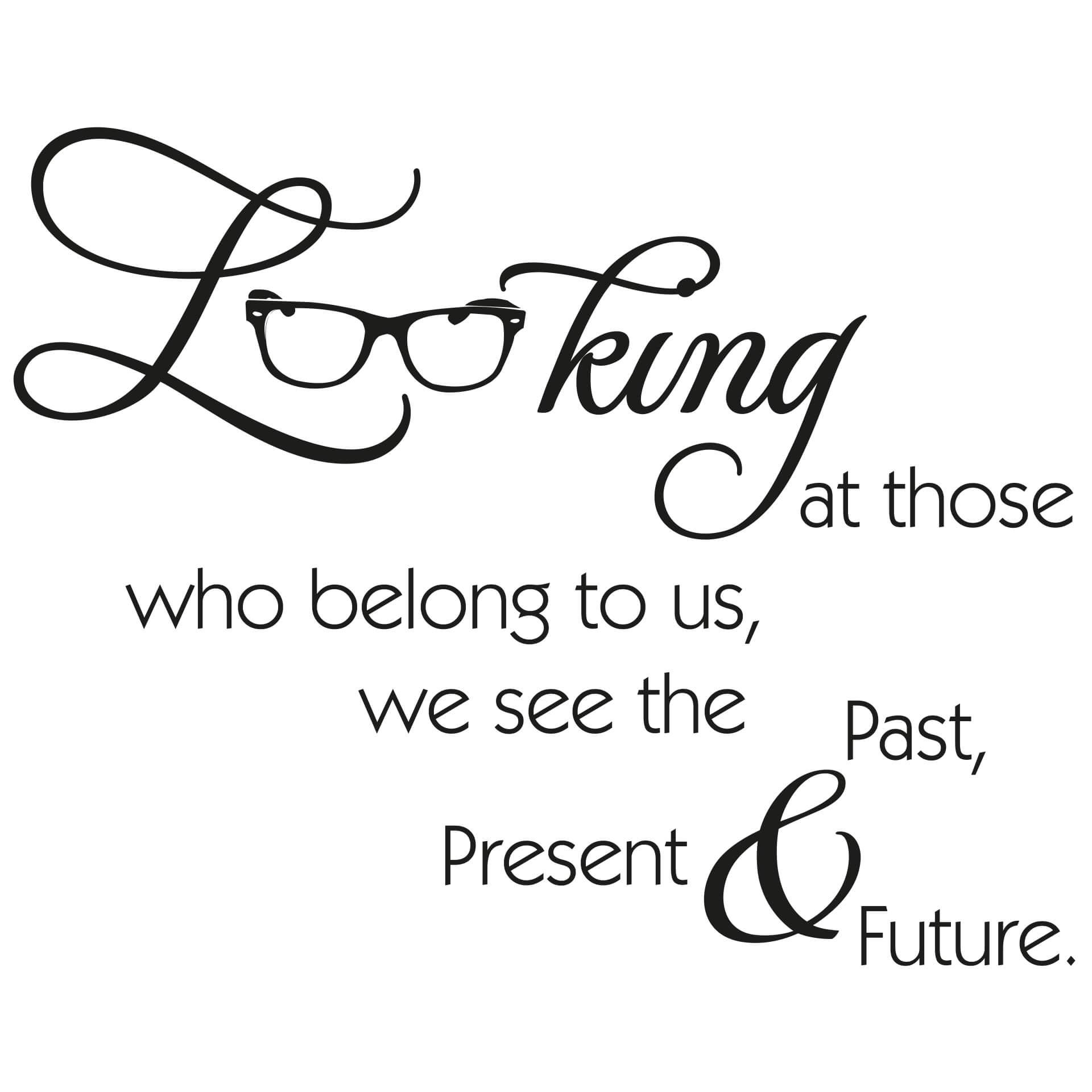 Adesivo murale - Looking at those...