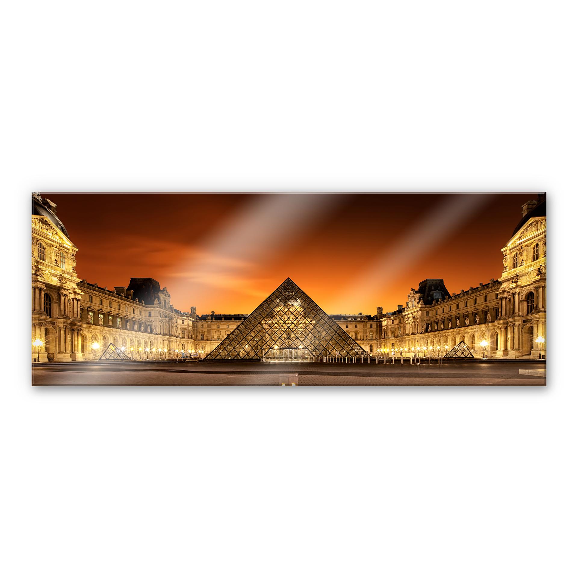 Akrylbillede Kiciak - Oplyst Louvre