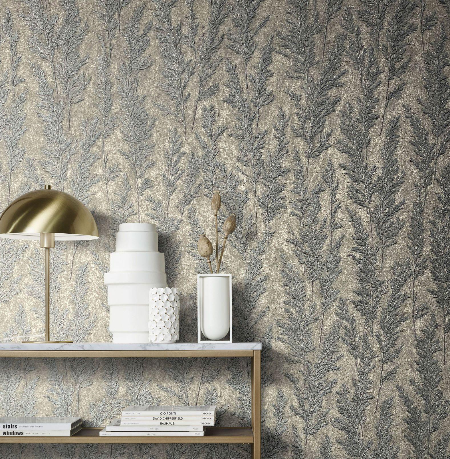 bloemen behang vliesbehang Natural Opulence platinum