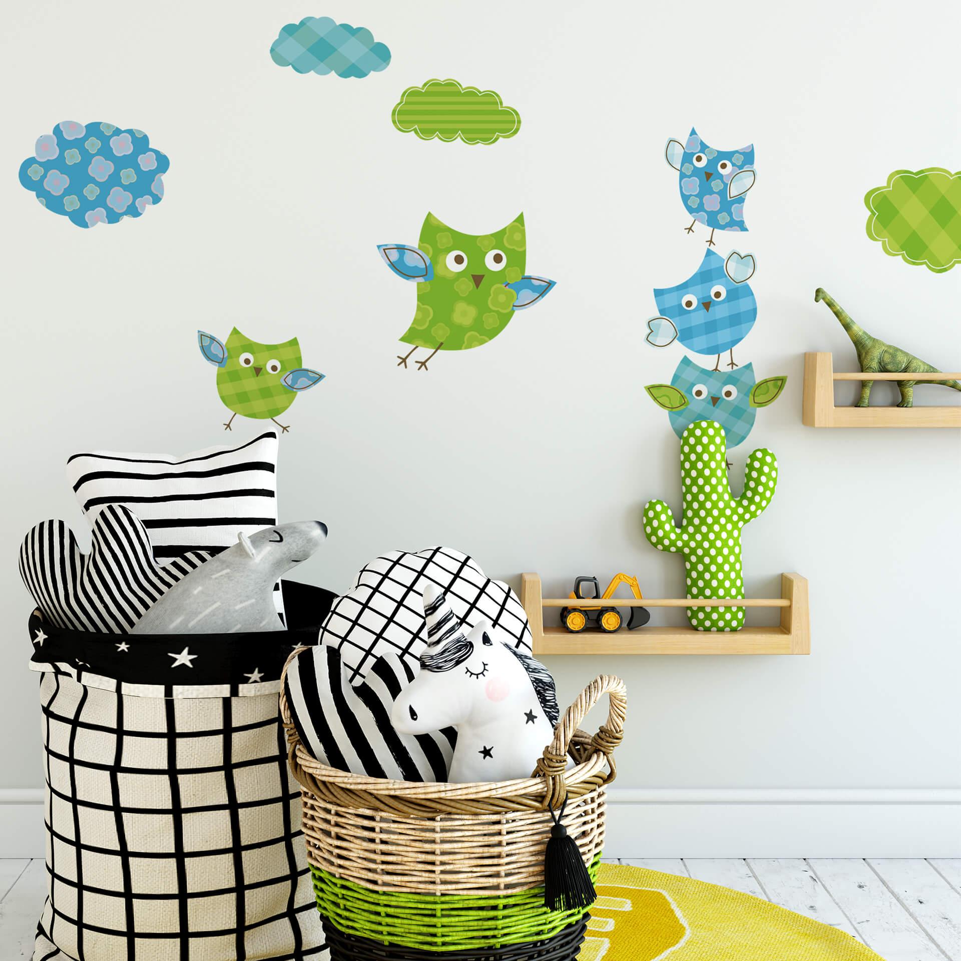 Muursticker Set 02 Grappige Dieren (Patroon)