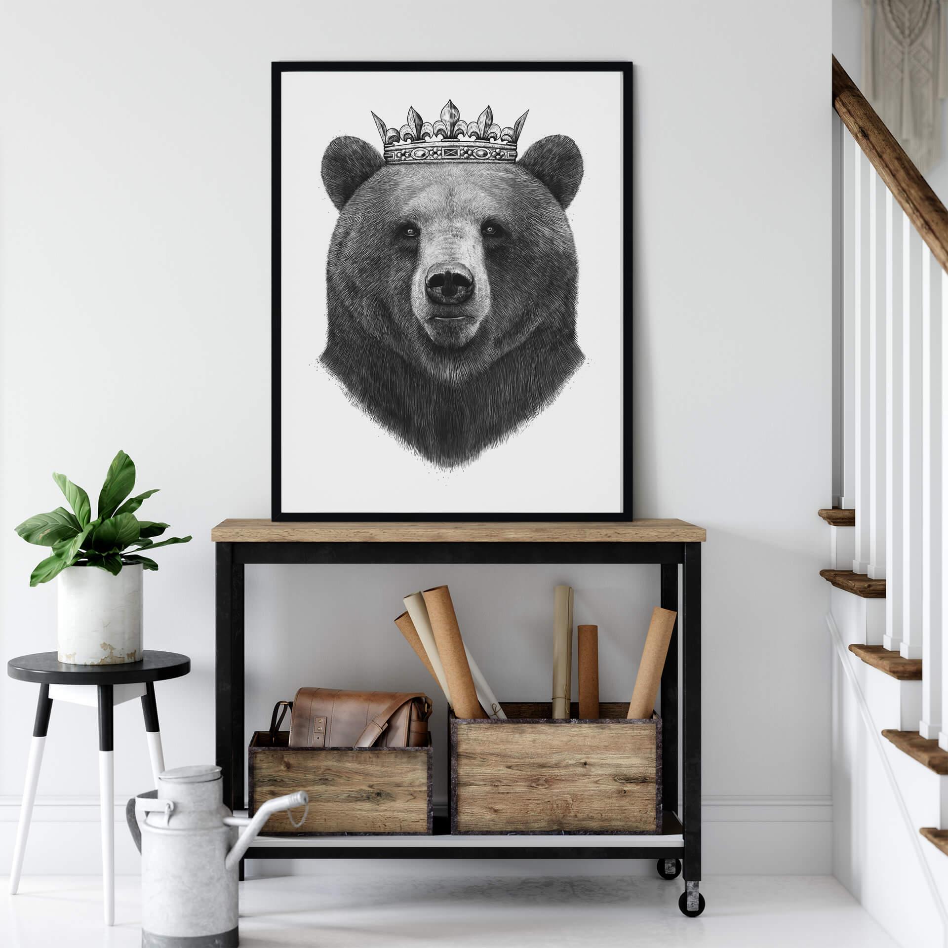 Plakat - Korenkova - King Bear