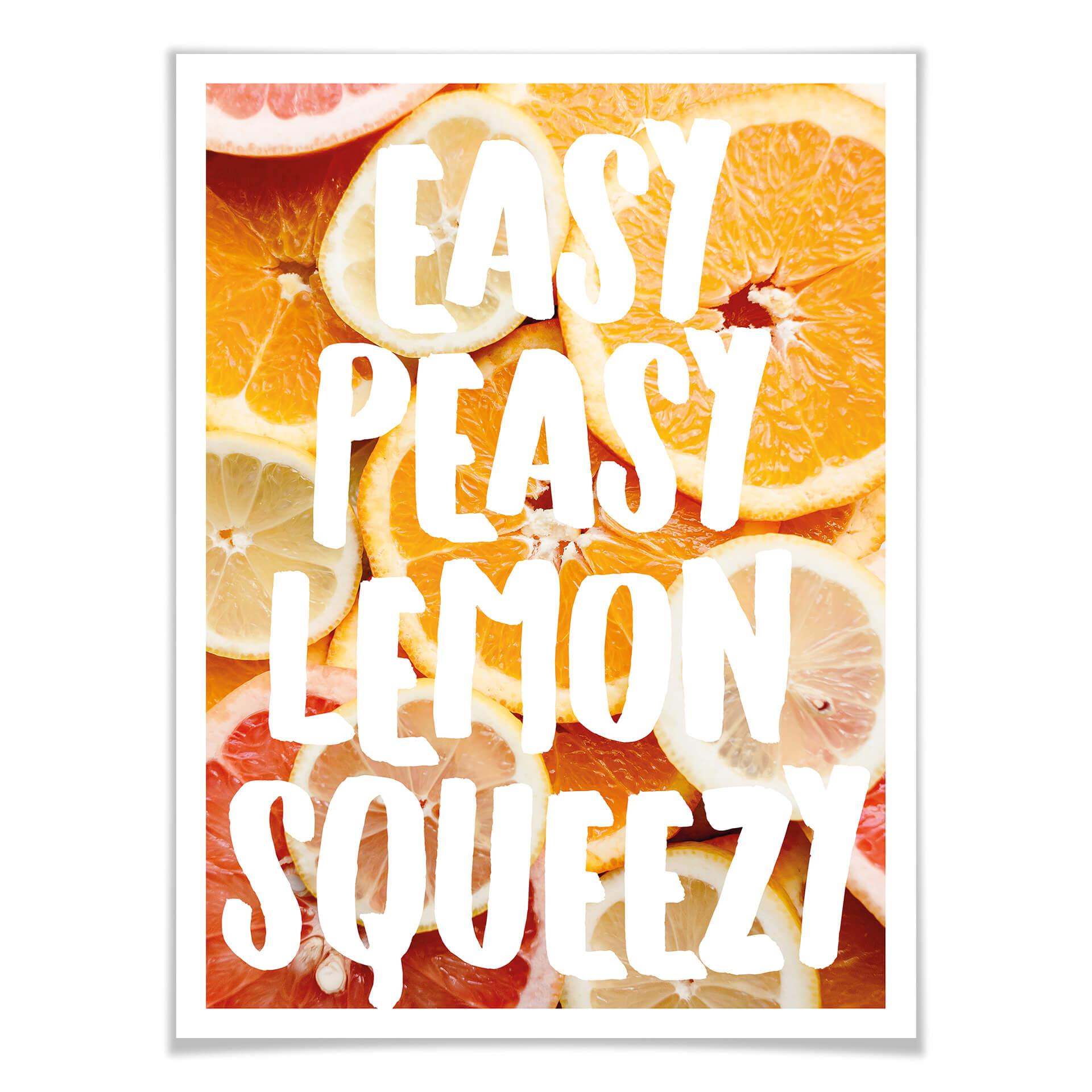 Plakat Easy Peasy Lemon Squeezy