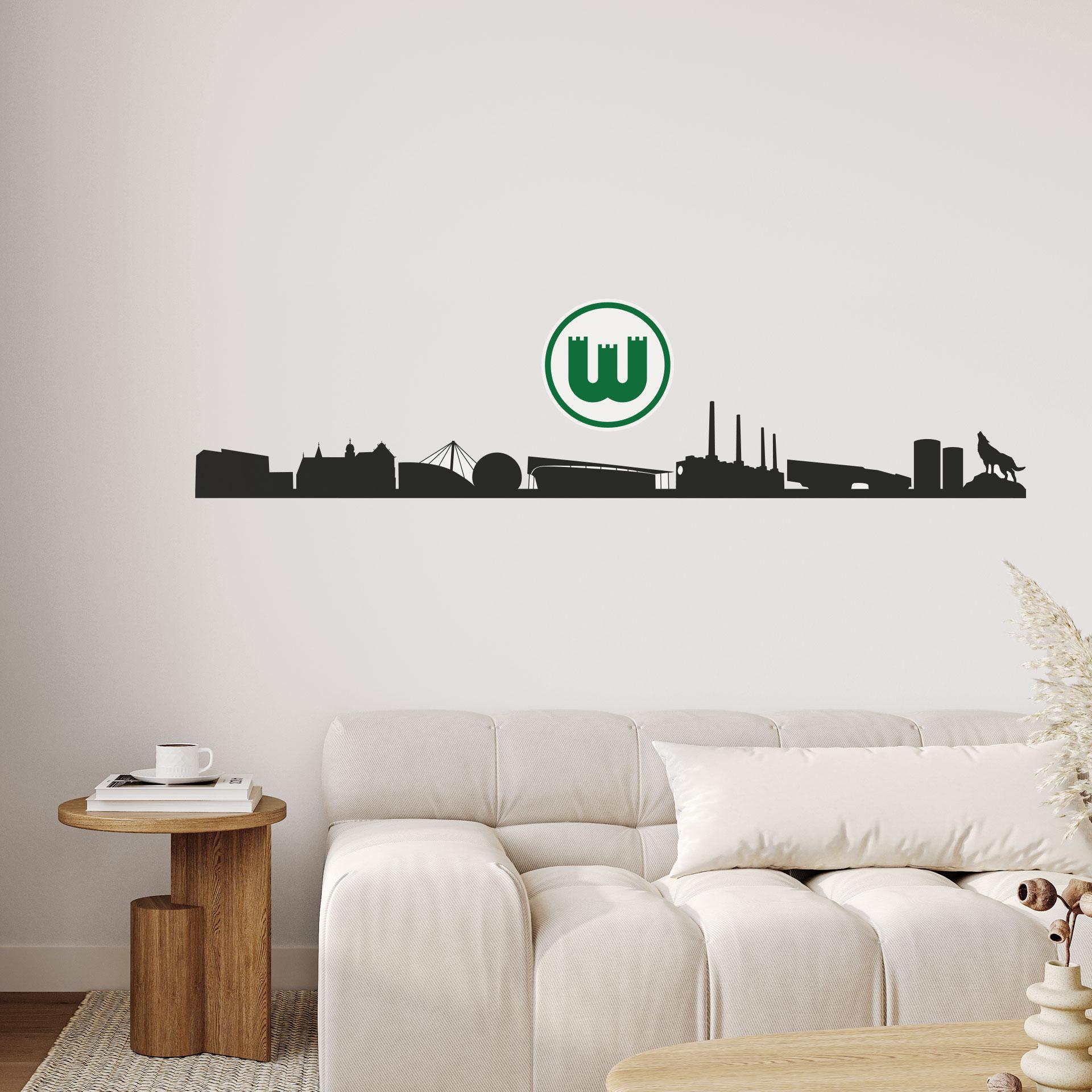 Wandtattoo VfL Wolfsburg Skyline + Logo