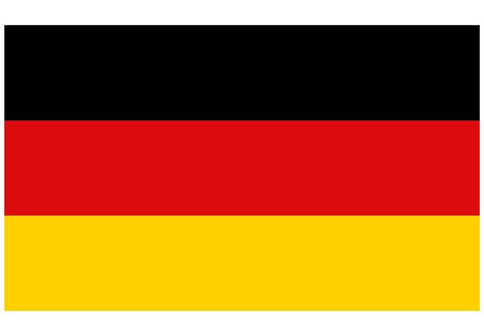 Fensterbild Deutschlandflagge