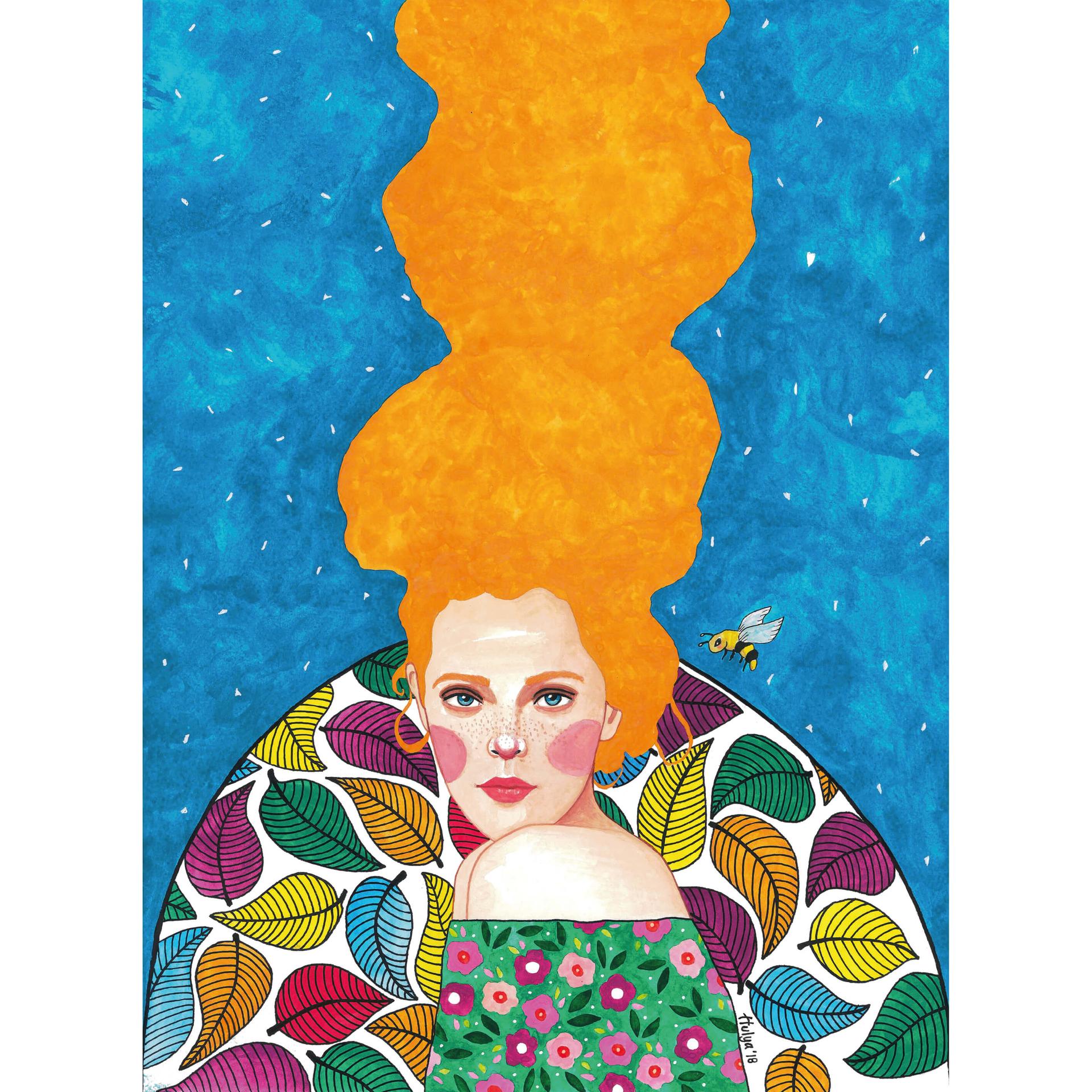 Fotobehang Hülya - Beautiful Stranger (192x260 cm)