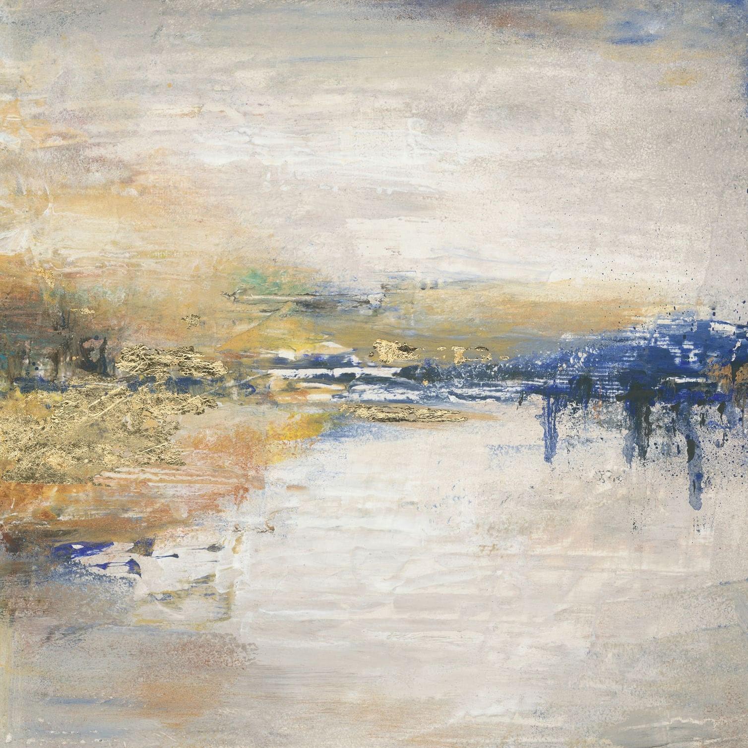 Fotobehang in beige met abstract meer Grafisch Klassiek 2,70 x 2,12m