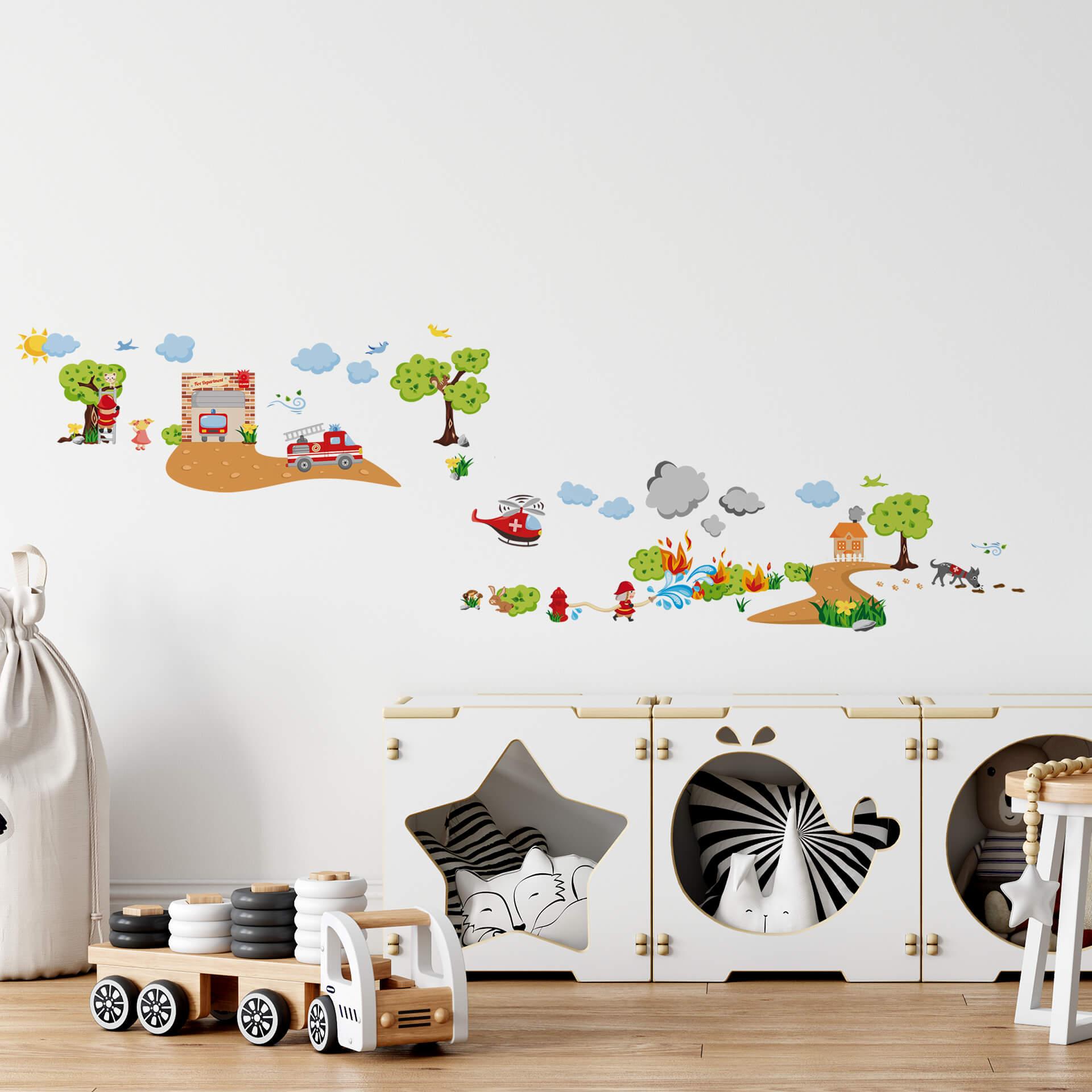 Wall Sticker Fire Department
