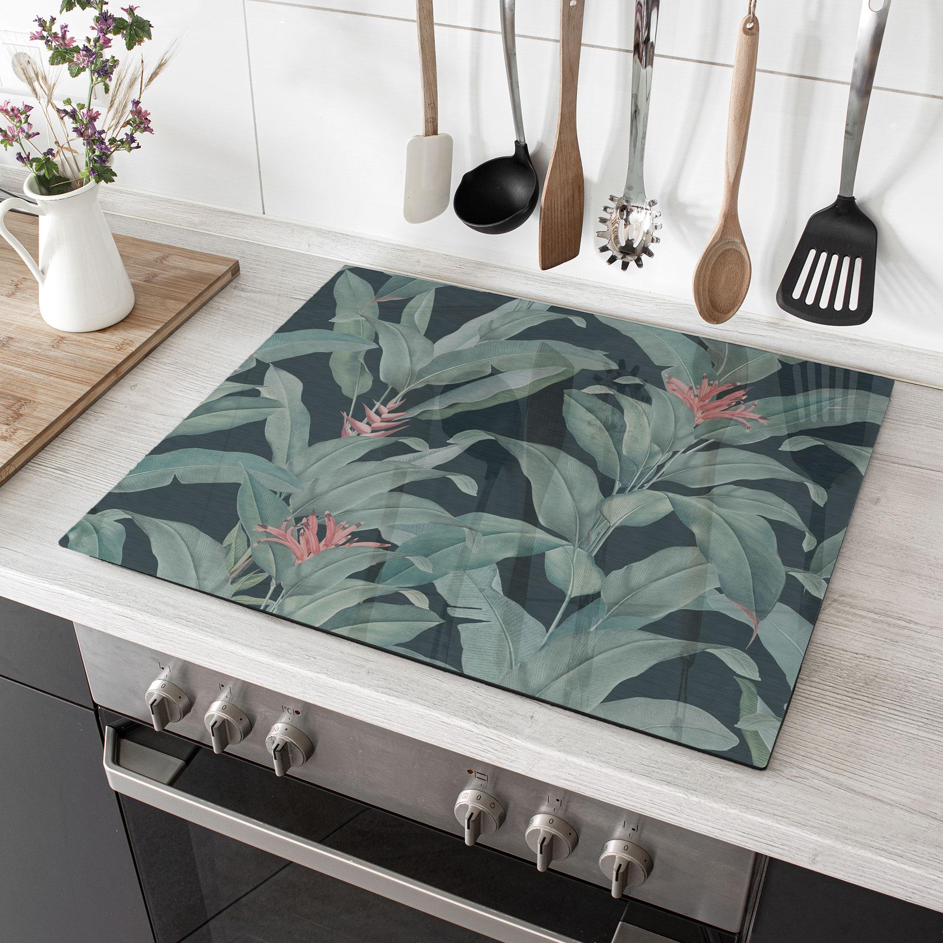 Afdekplaat Urban Jungle tropische bladeren groen - Bloomery Decor