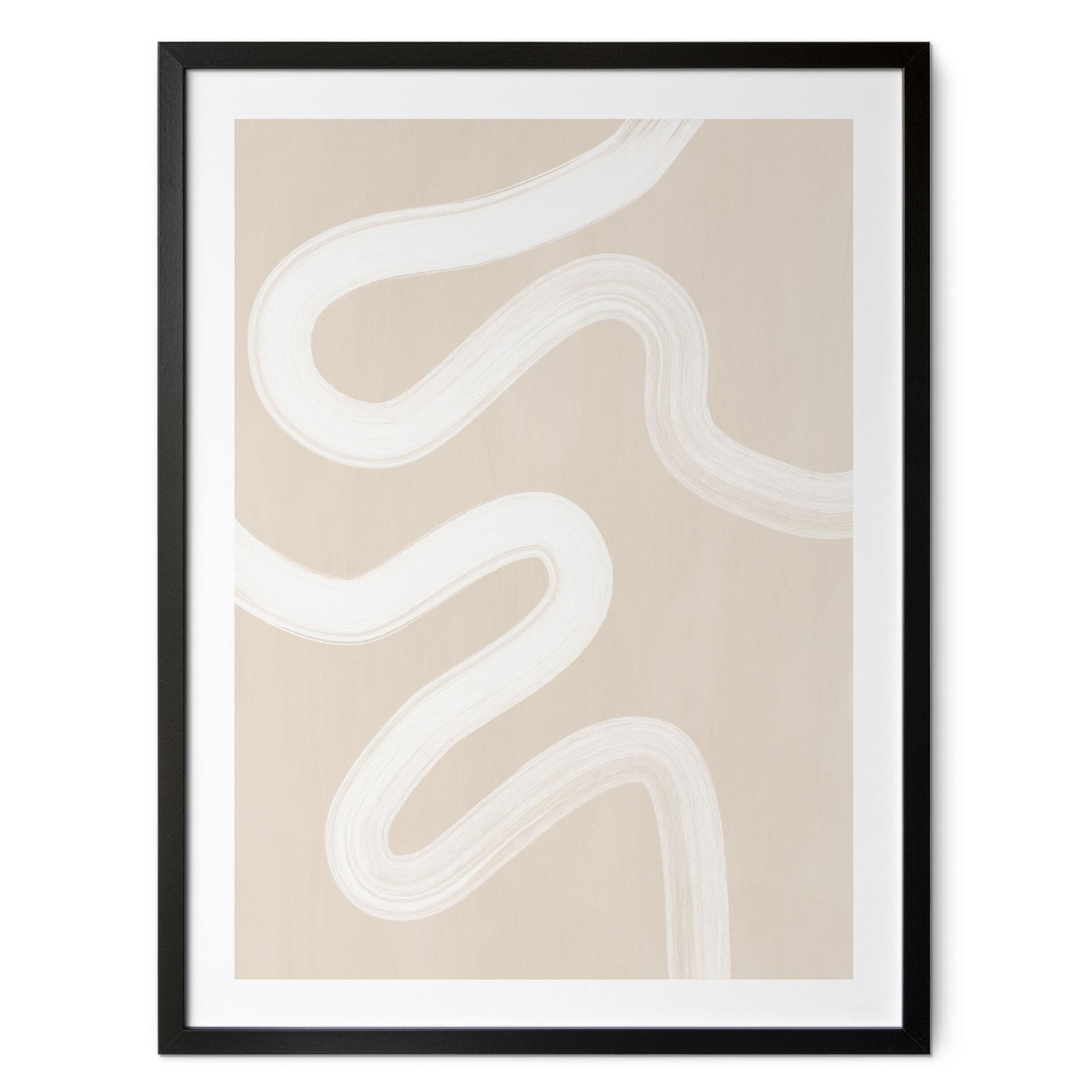 Plakat One Line Art - Blid strøm - Ristova