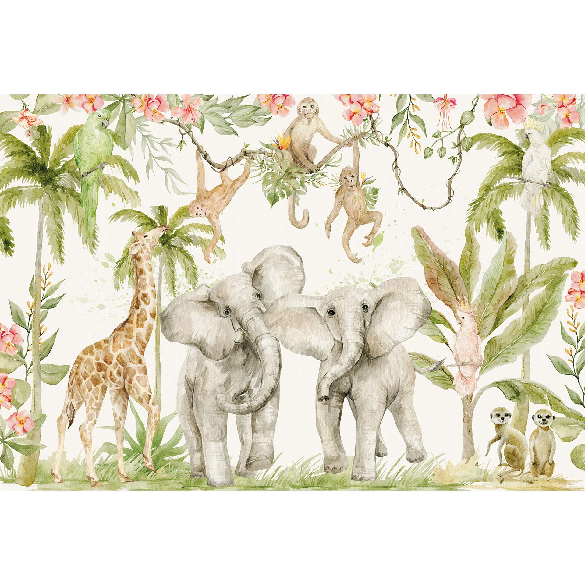 Fotomurale Animali nella giungla tropicale - UN Designs