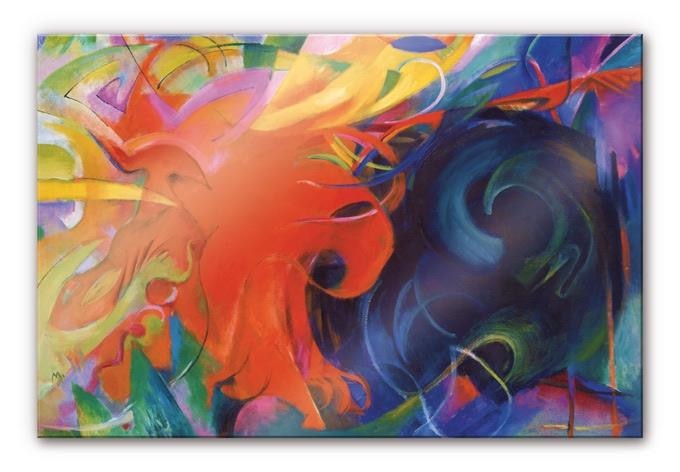 Tableau en verre acrylique - Marc - Formes combattantes