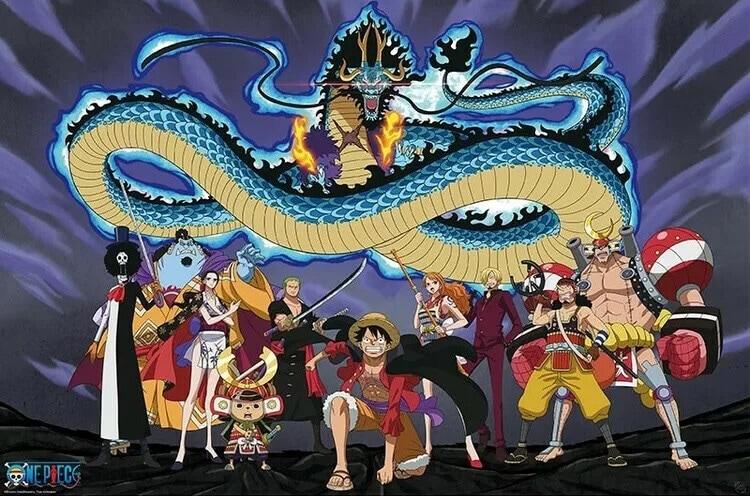 Poster, film poster One Piece - The Crew vs Kaido 91,5x61 cm