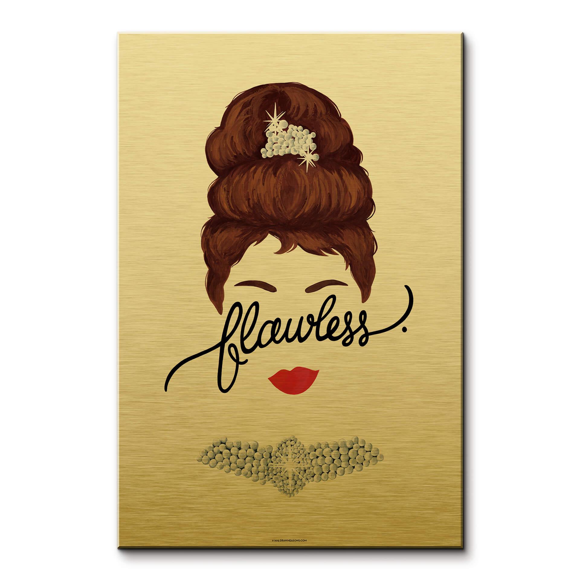 Peinture Dibond effet or Tohmé - Flawless Audrey
