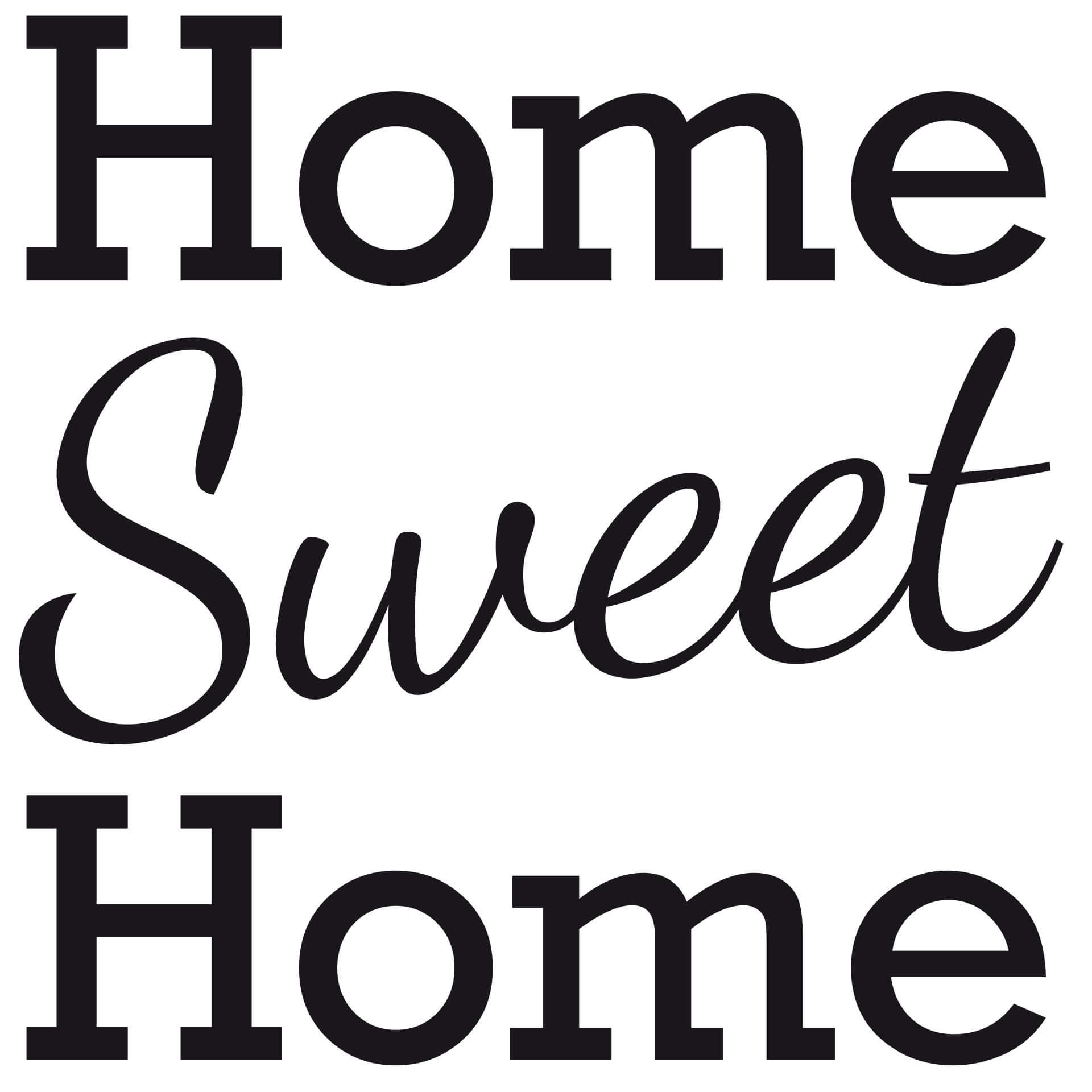 Adesivo murale - Home Sweet Home 2