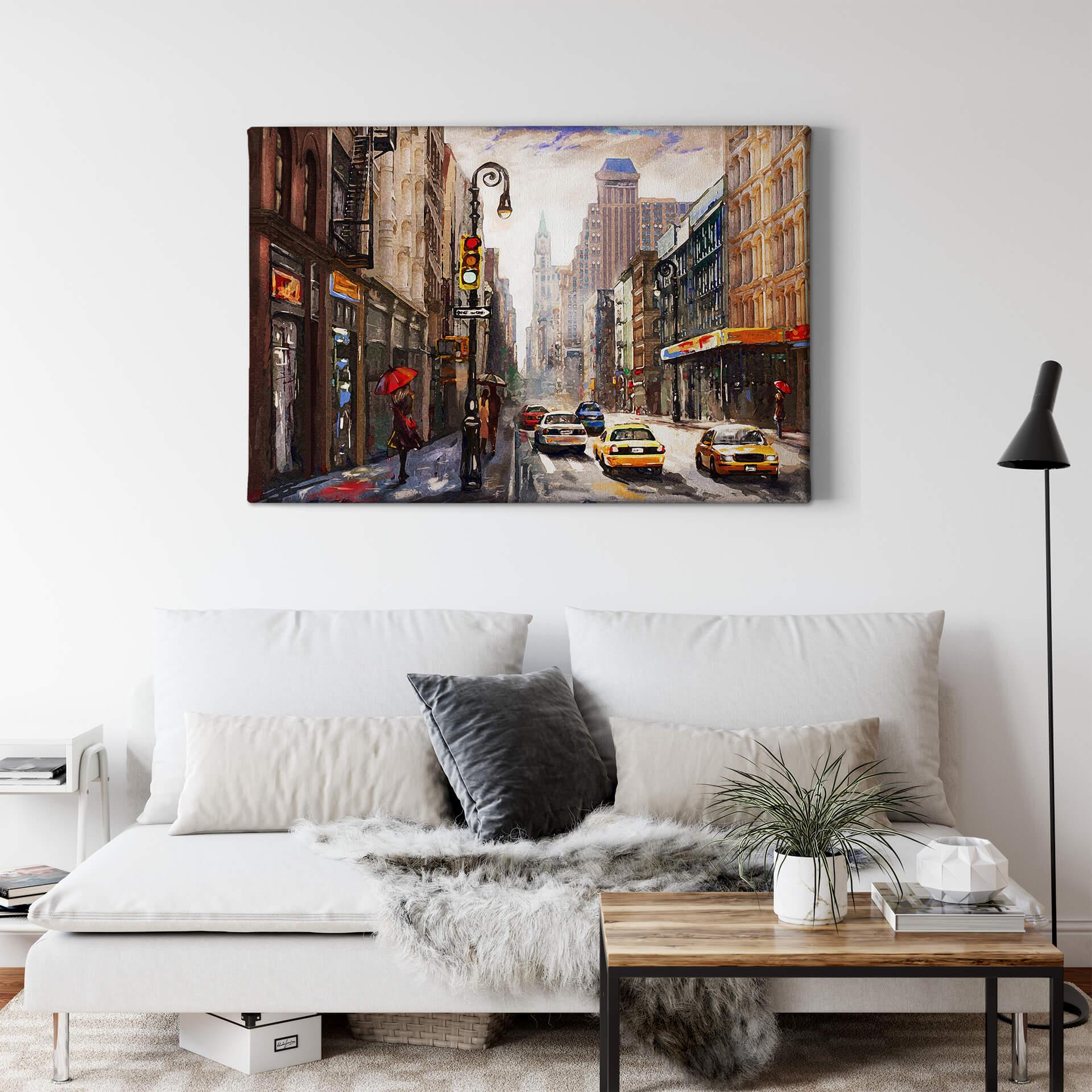 Canvas Red Umbrellas in New York