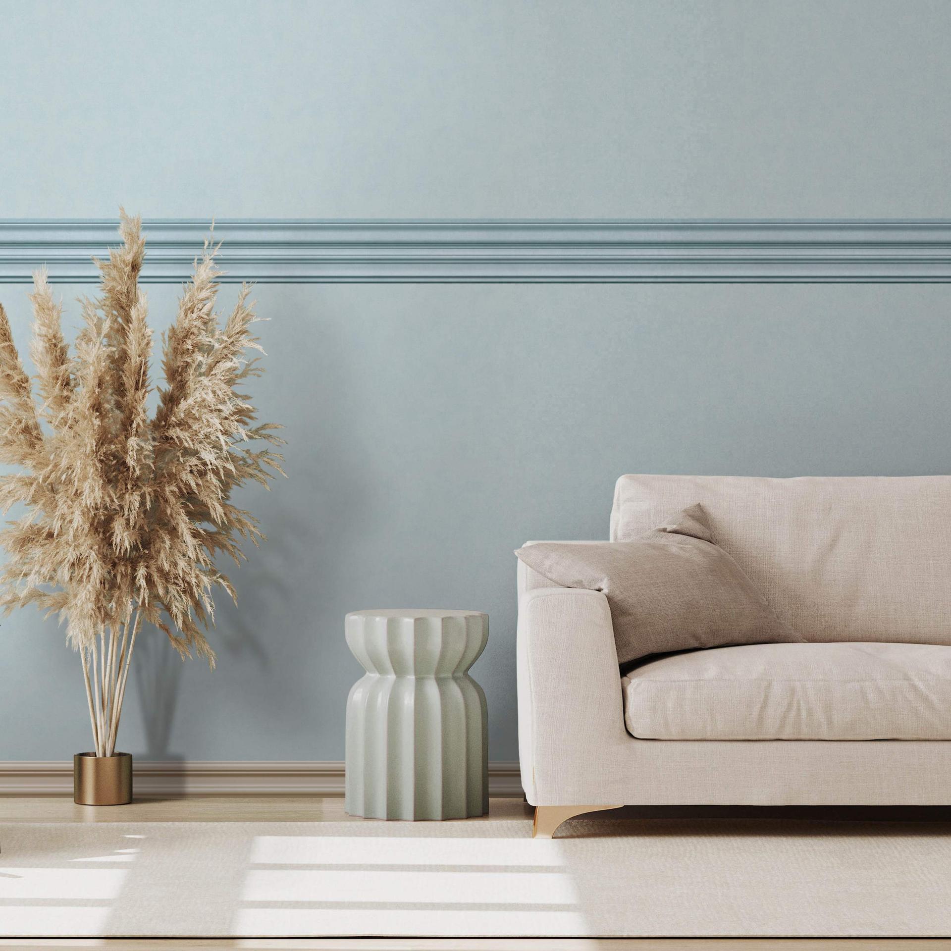 Effen behang, vliesbehang Shades Iconic blauw