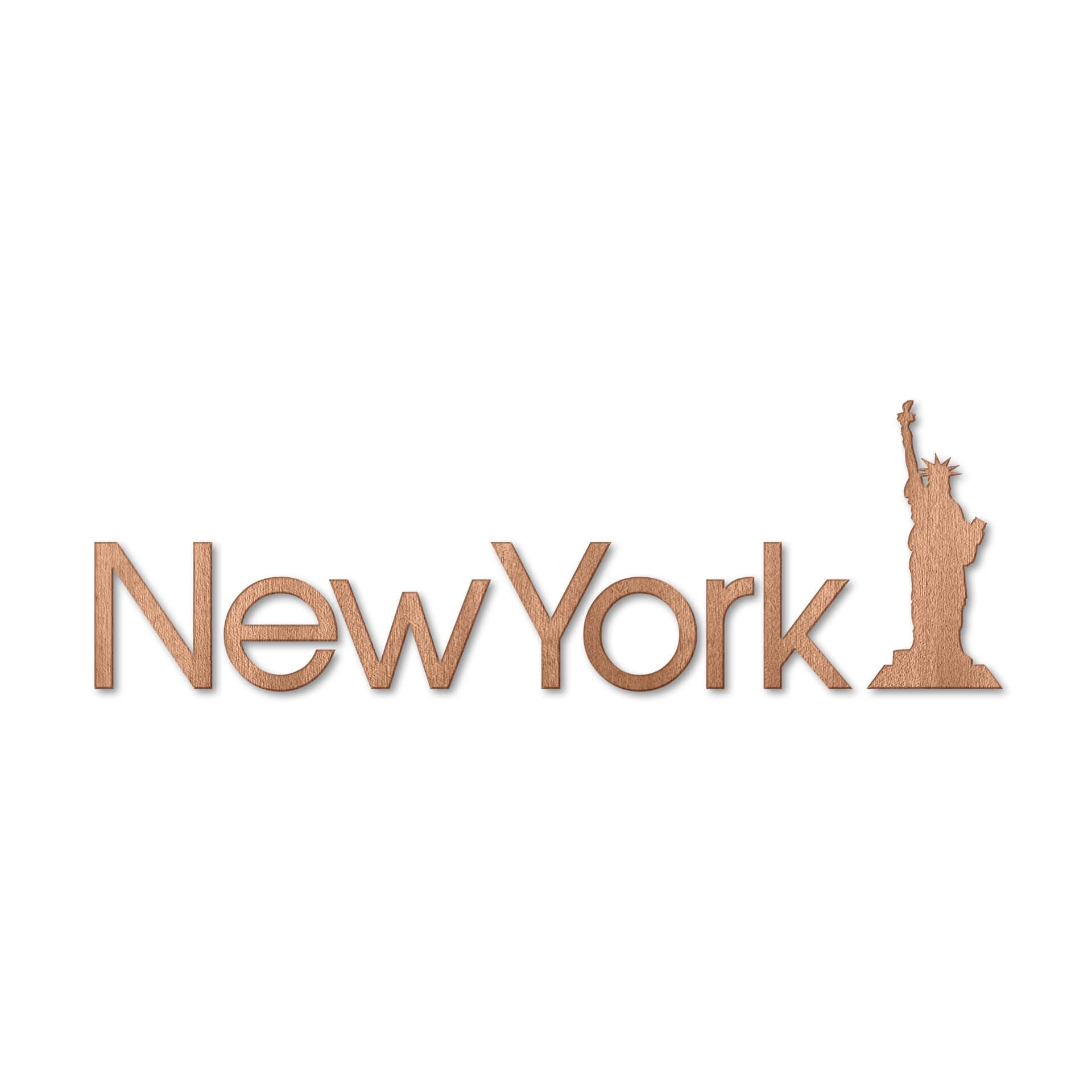 Decoro in legno New York - Mogano