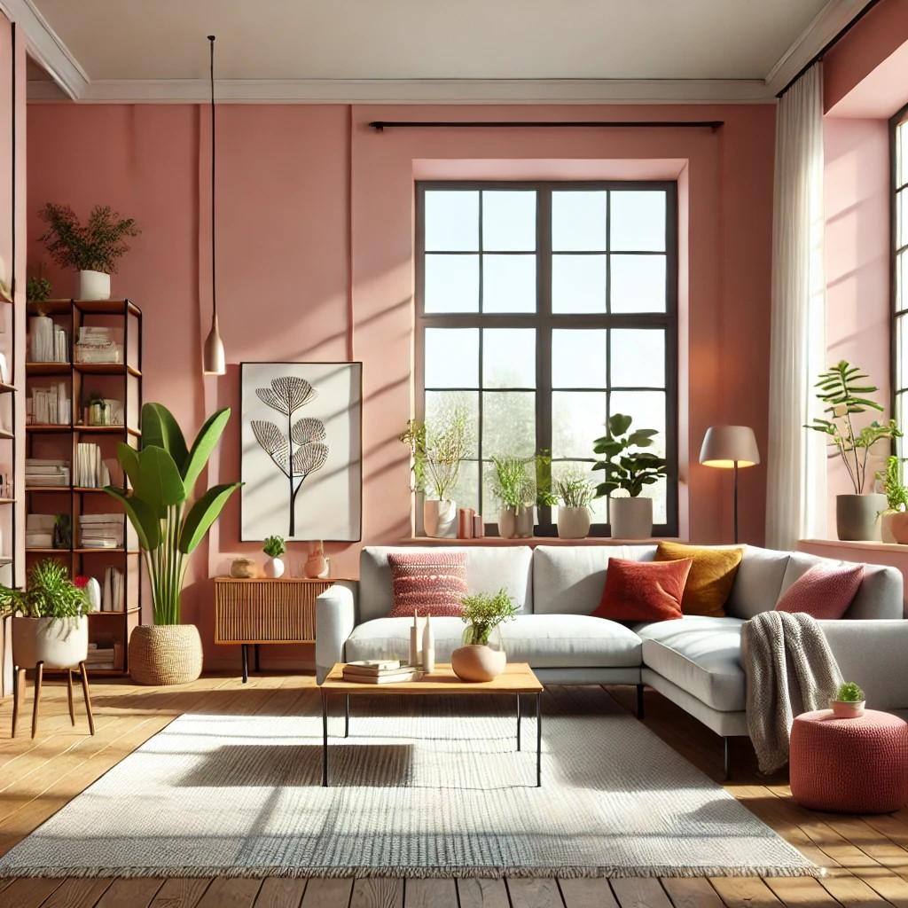 Pintura interior rosa seda mate I Lucky Litchi | ambiente tranquilo y acogedor | LA COCINA DE COLOR