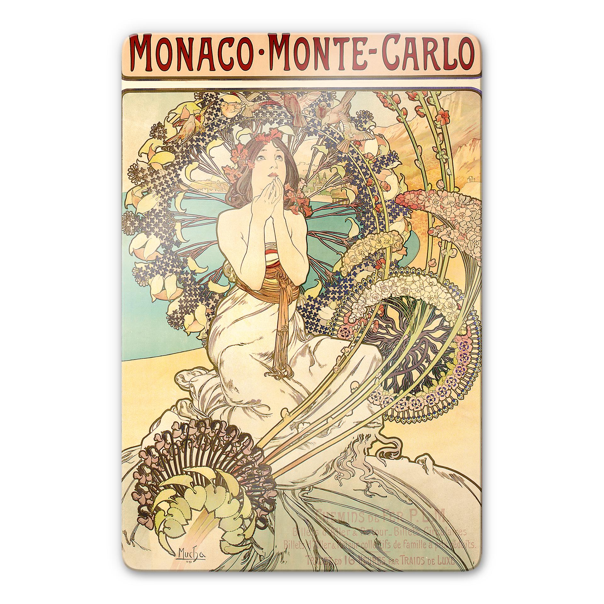 Tableau sur verre Mucha - Affiche pour le Eisenbahngesel