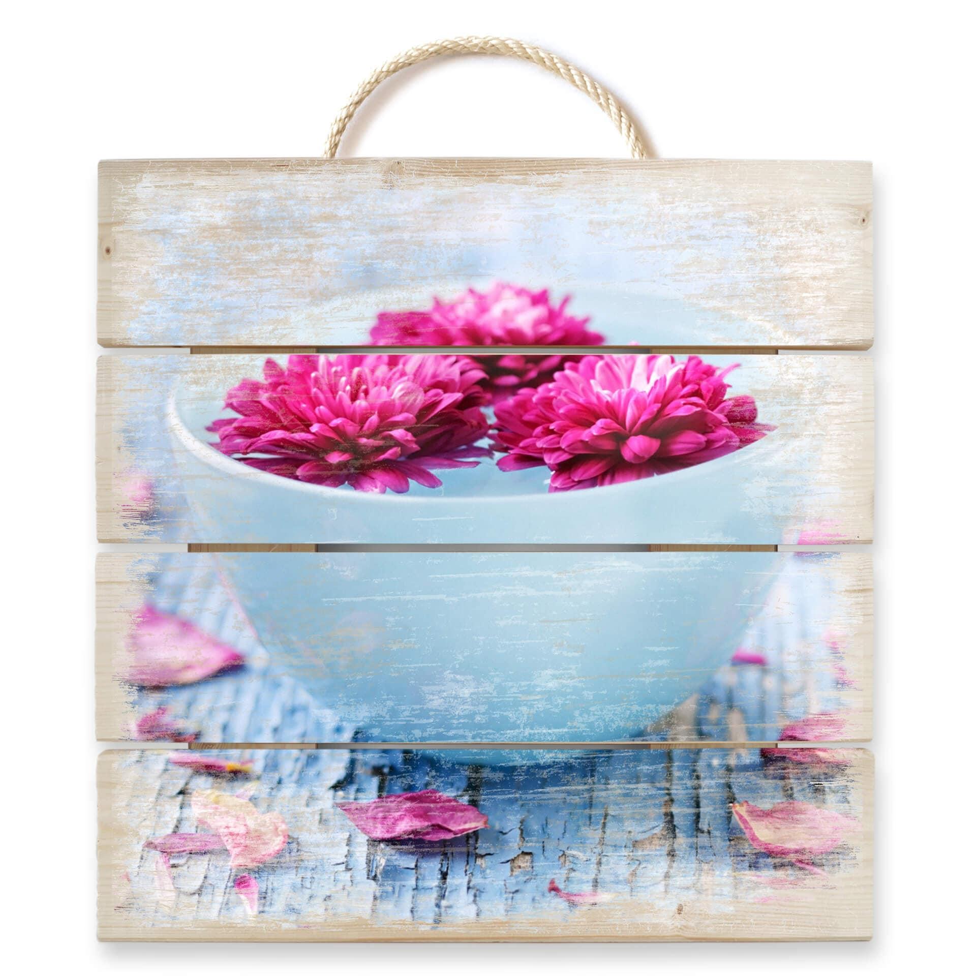 Cuadro de madera Ambiente Wellness - 40x41,5 cm