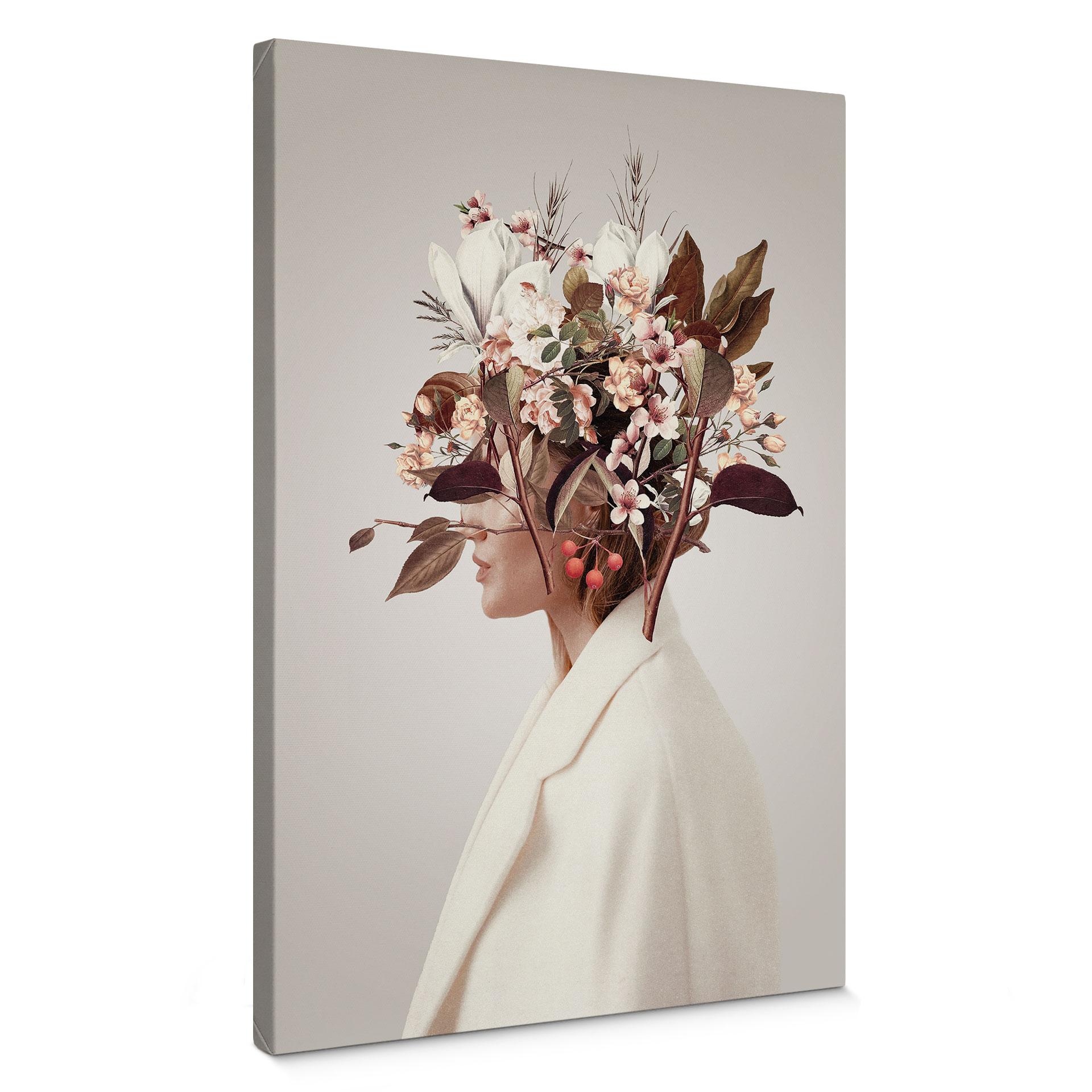 Lærredsprint - Moth - Beautiful Flower Lady