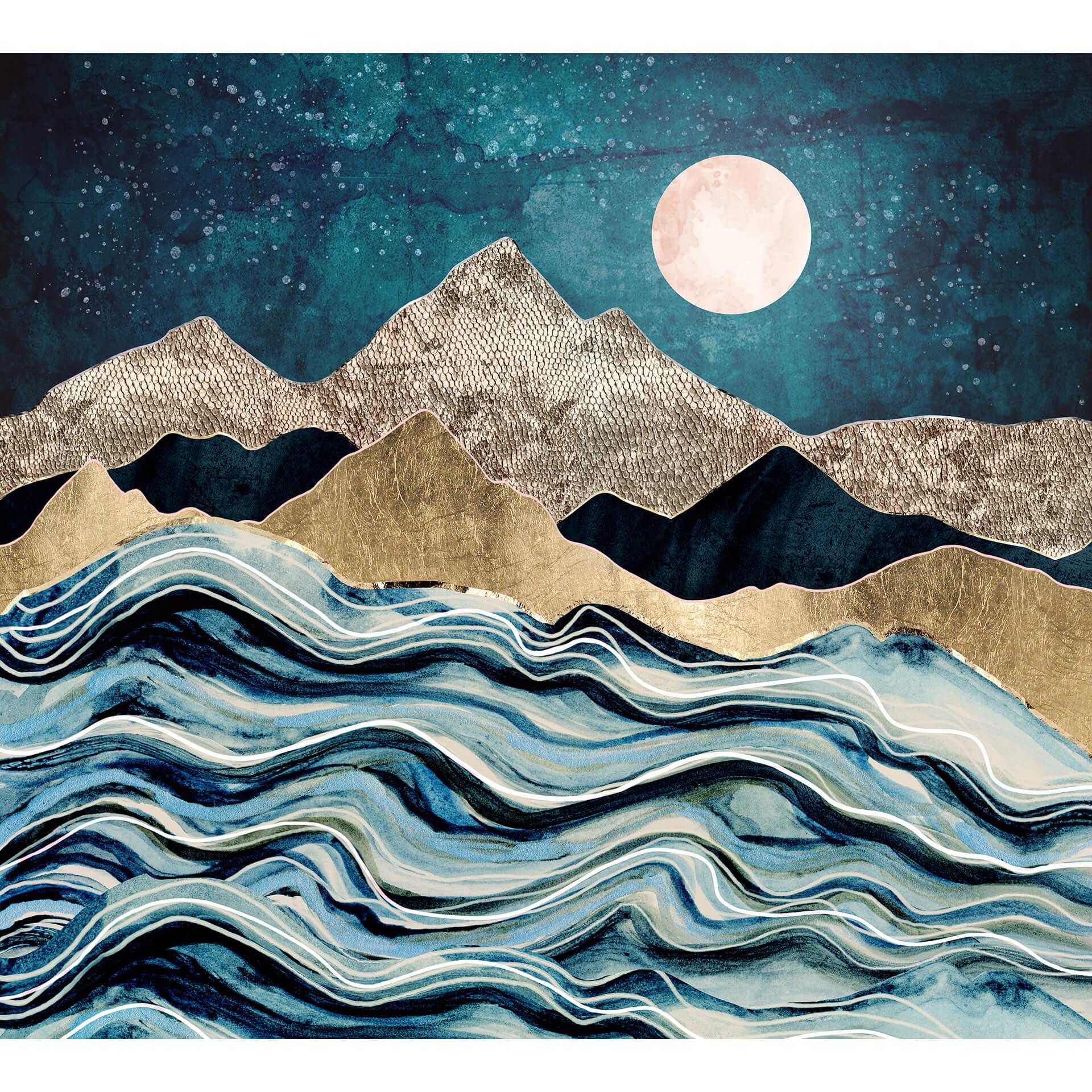 Fotobehang SpaceFrog Designs - Indigo Sky