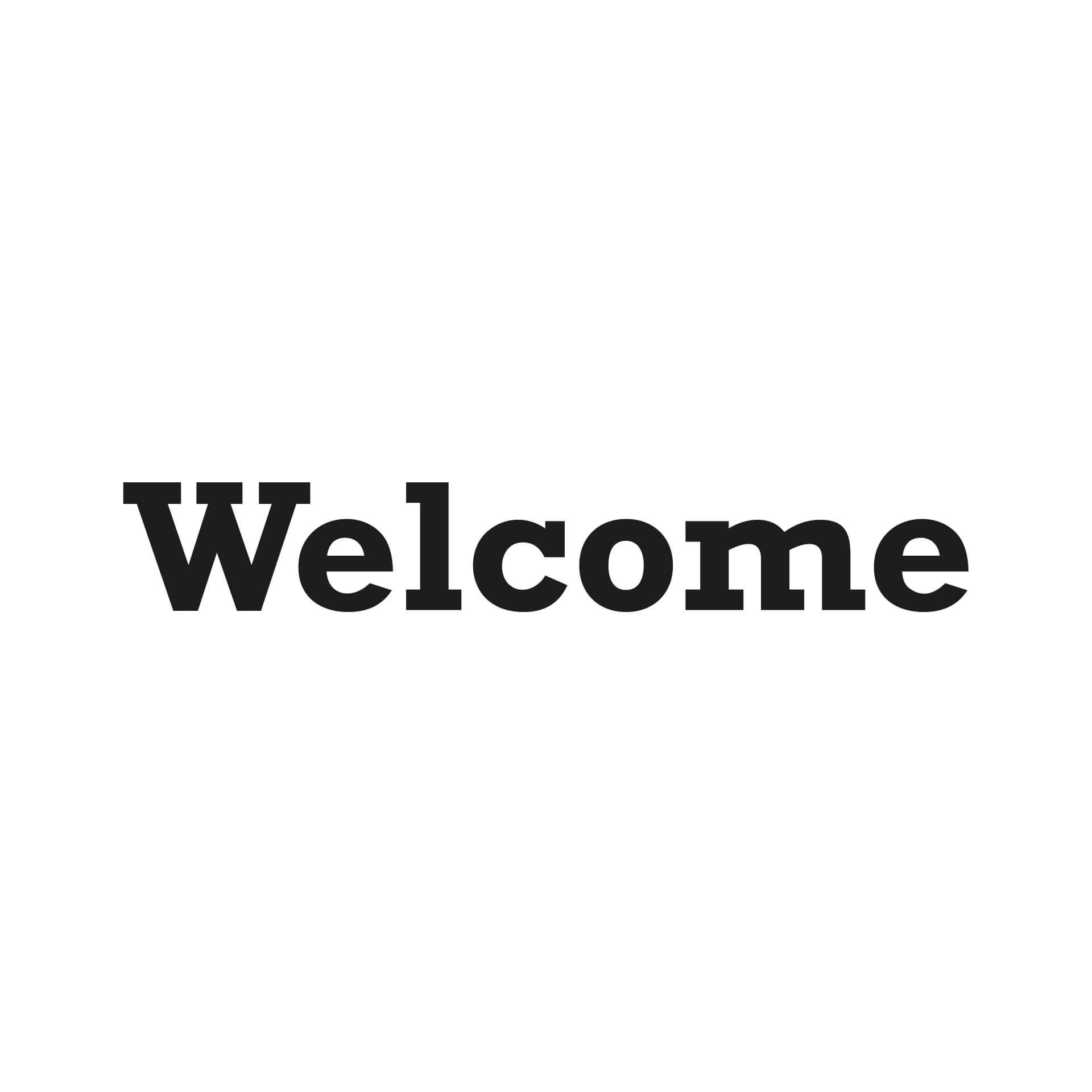 Adesivo murale - Welcome 2