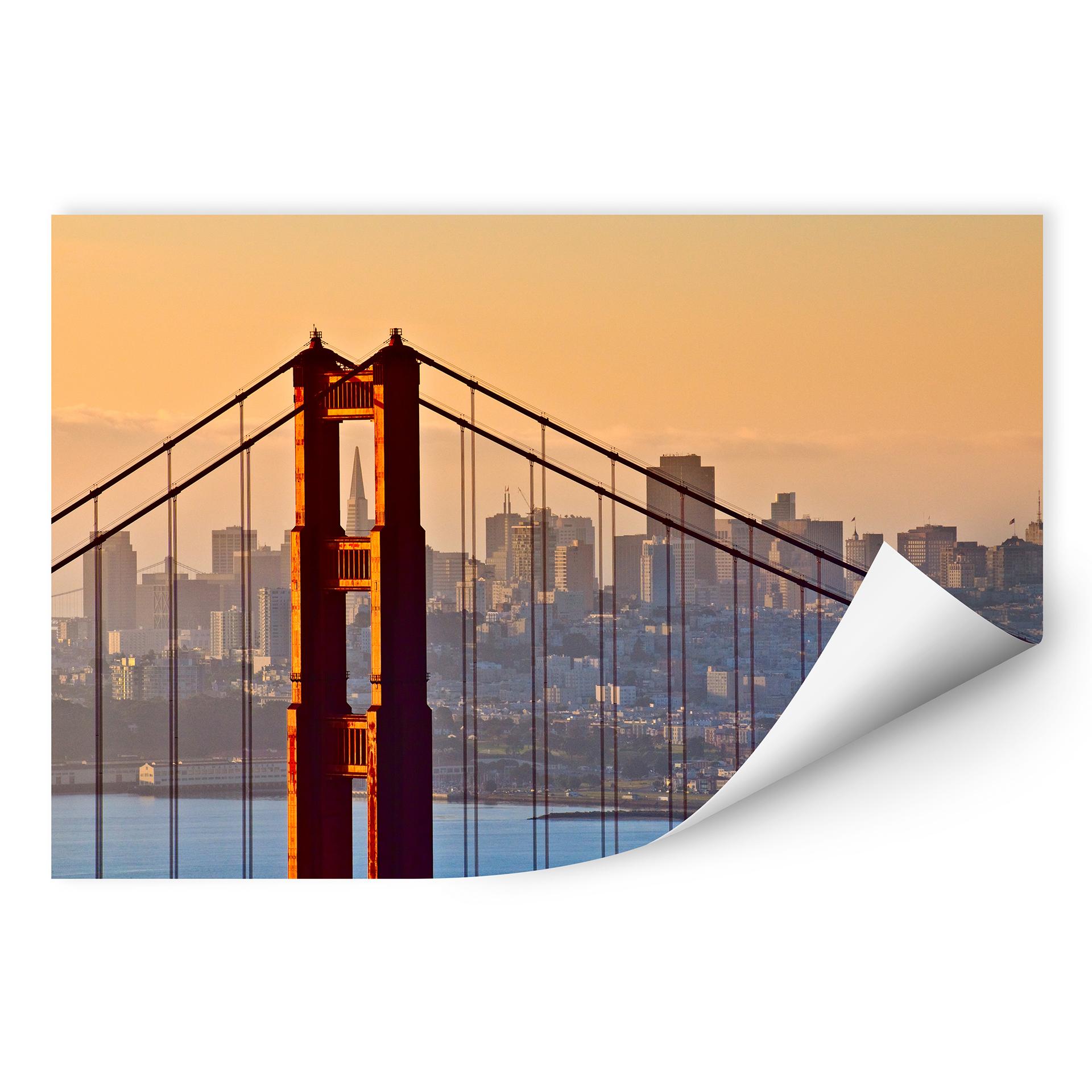 Zelfklevende Poster - San Francisco Sunset