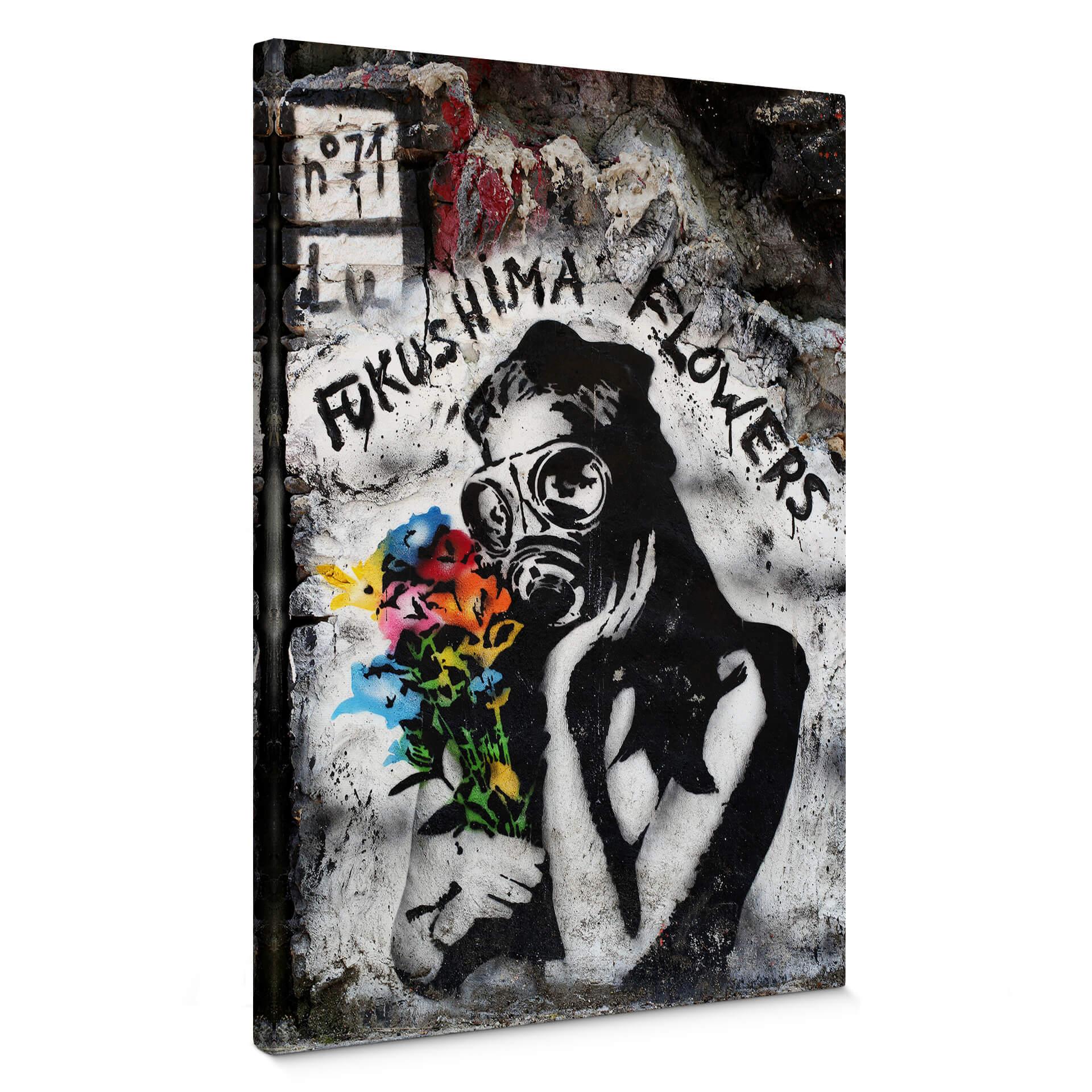 Lienzo Flores de Fukushima