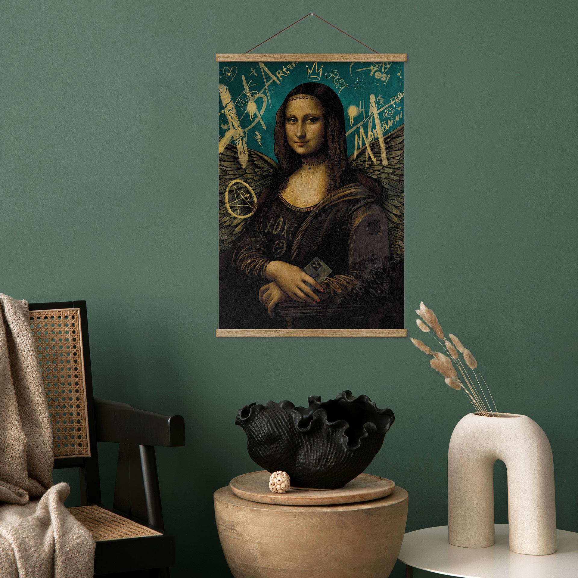 Tekstil plakat Mona Lisa - modern