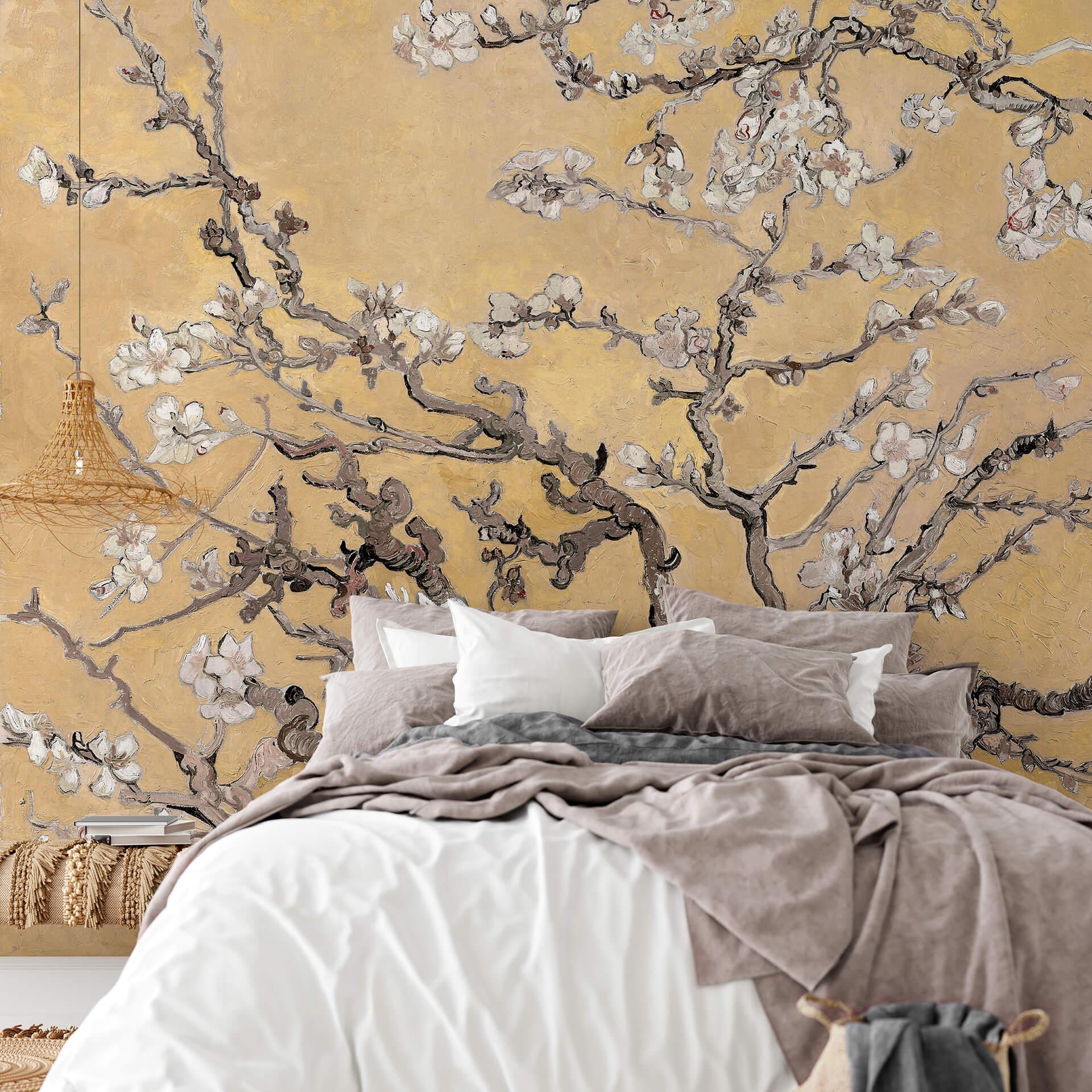 Fototapet van Gogh - Creme med mandelblomst