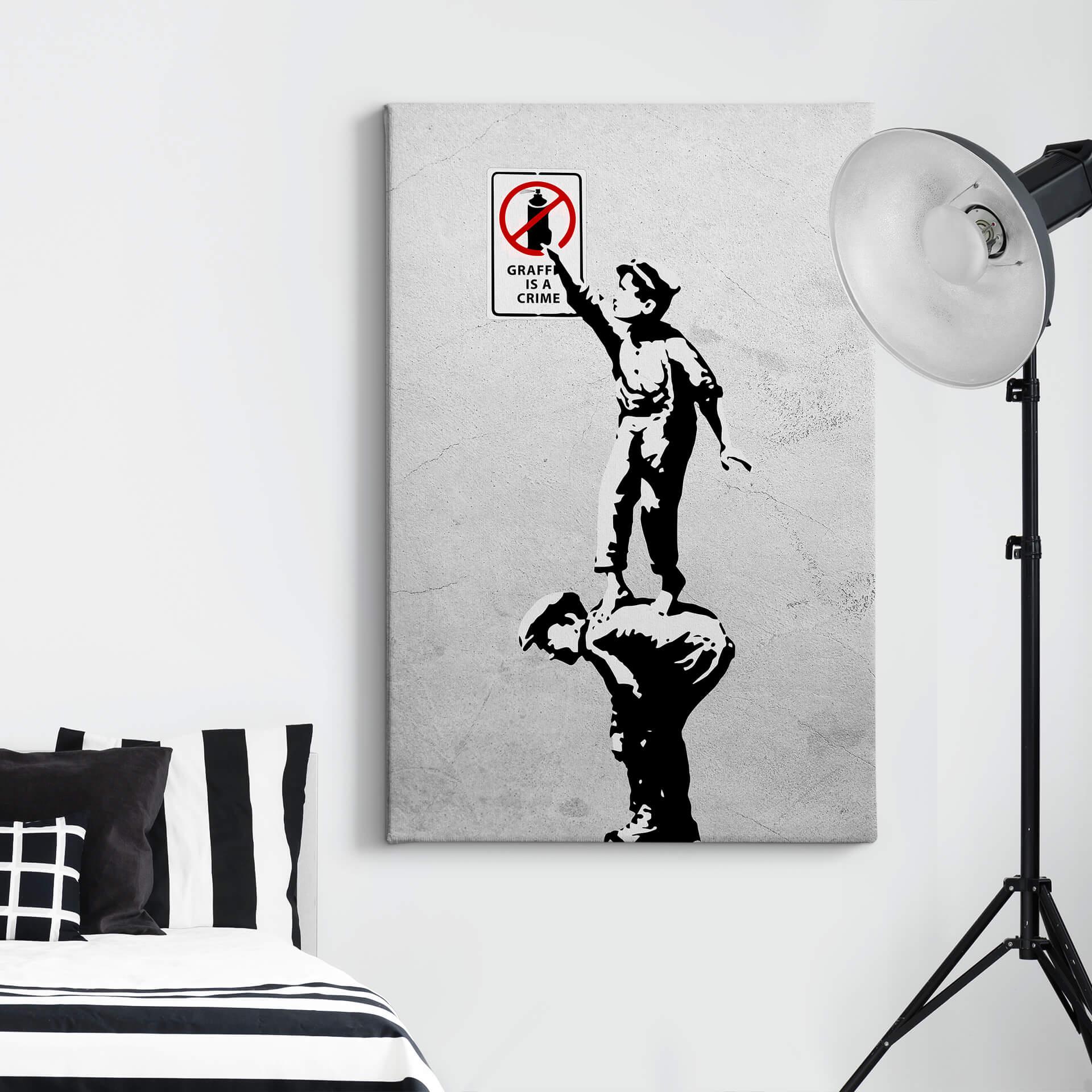 Obraz na płótnie Banksy - Graffiti to przestępstwo