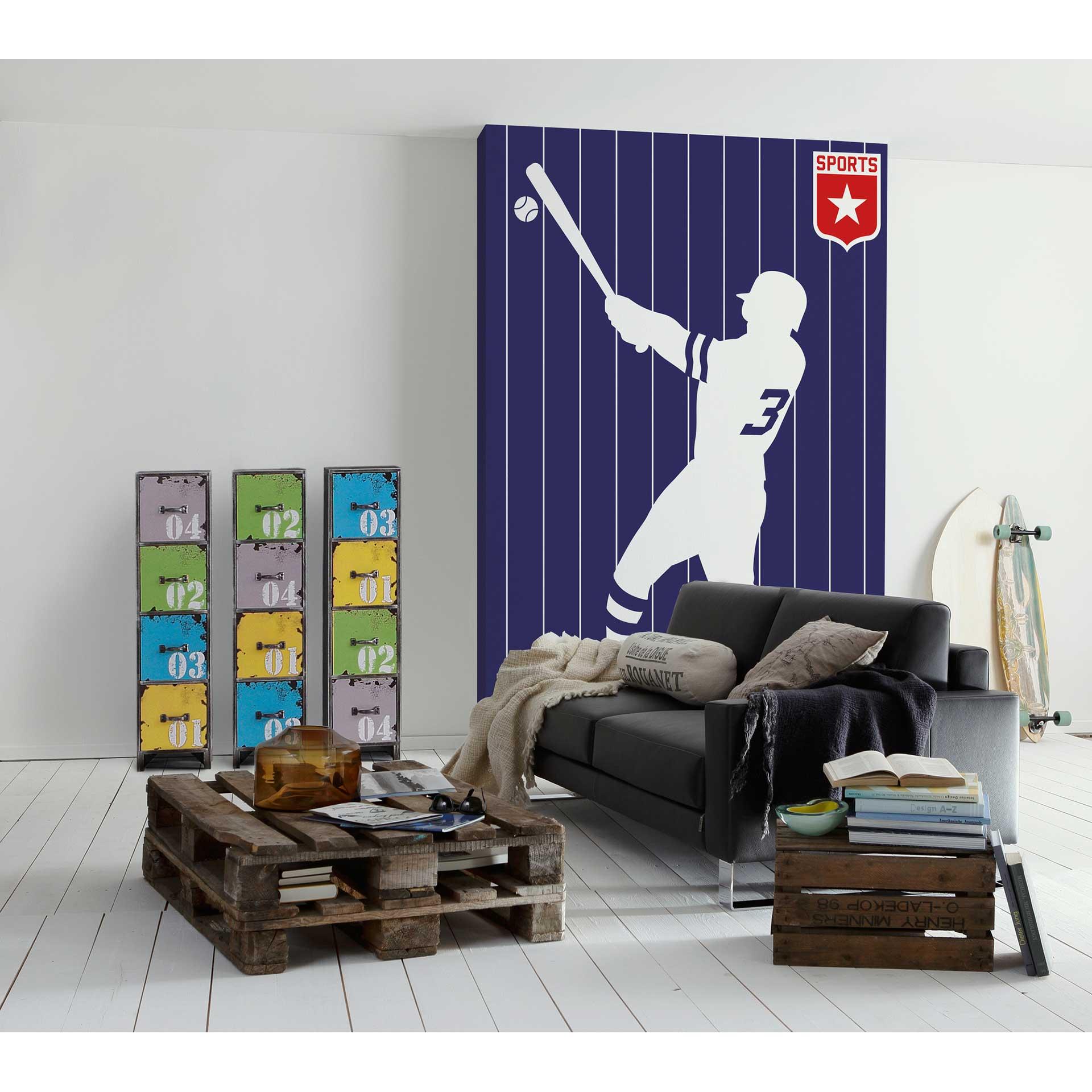 Livingwalls Fotobehang ARTist Baseball