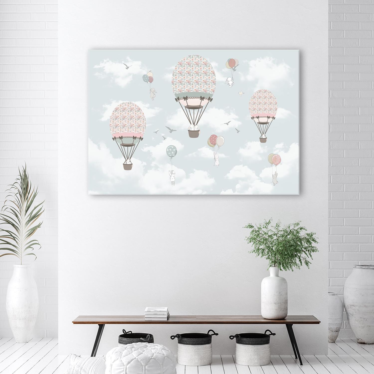 Canvasbillede, Farverige ballondyr børn