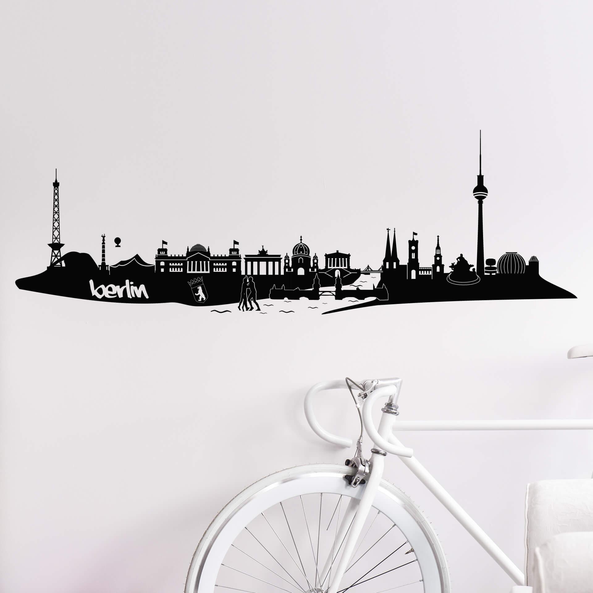 Muursticker Skyline van Berlijn 3
