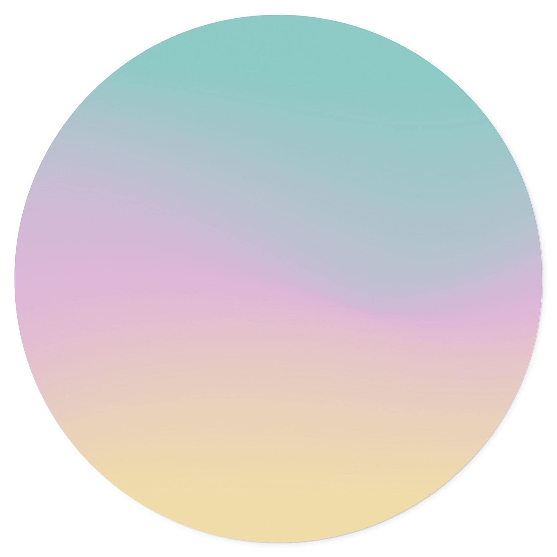 Vinilo decorativo Ombre - Cielo colorido pastel - Redondo