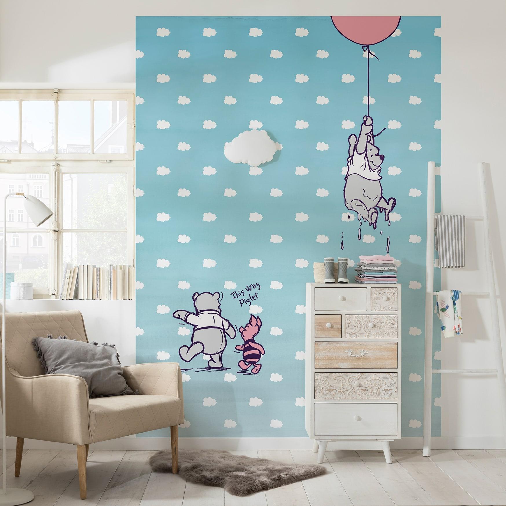 Papier Peint Photo -  Winnie l'Ourson et Porcinet