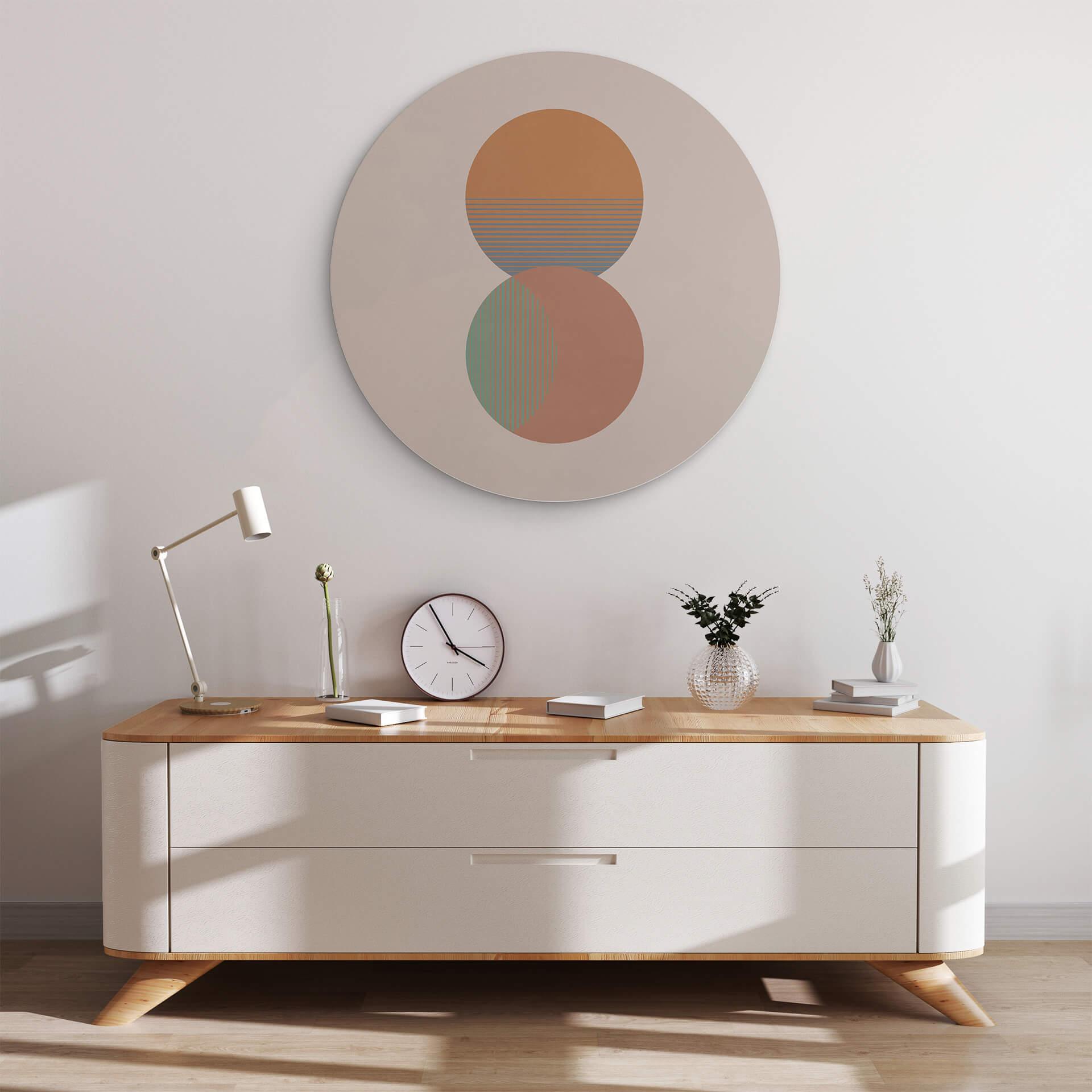 Wandcirkel Orara Studio - Sun and Moon