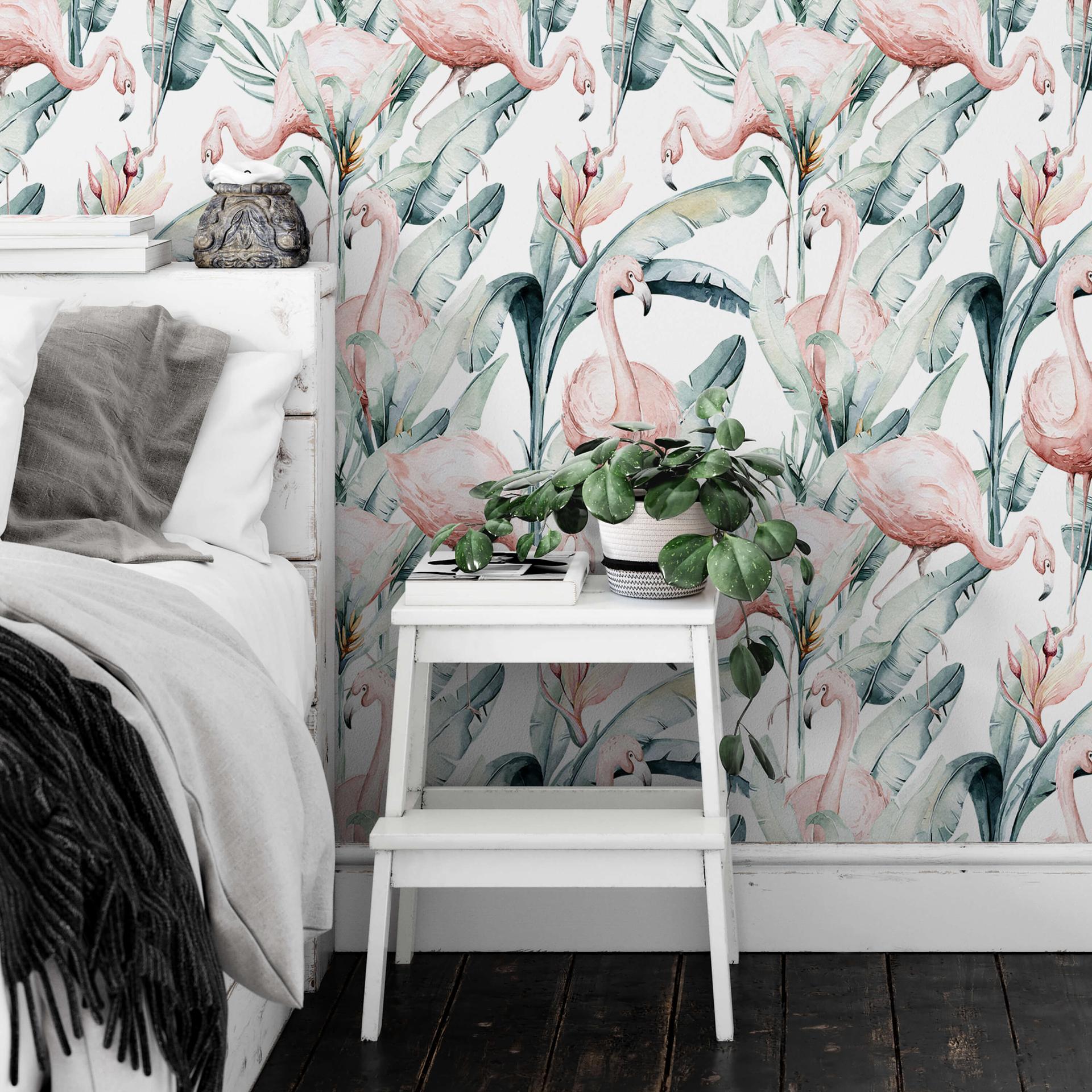 Patroonbehang Kvilis - Tropical Flamingo
