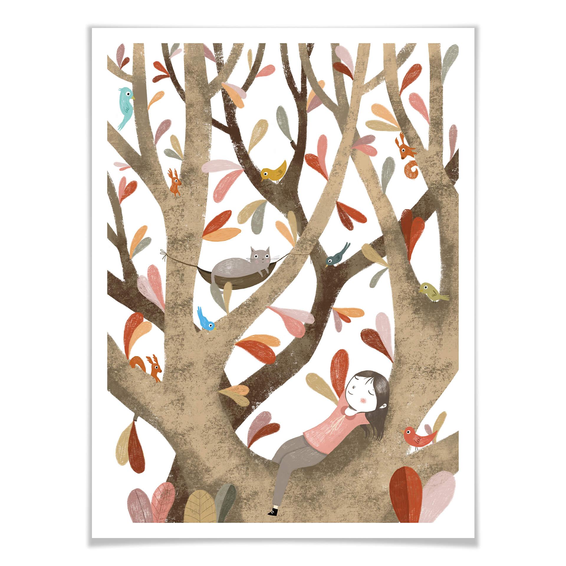 Póster Loske - En el árbol 02