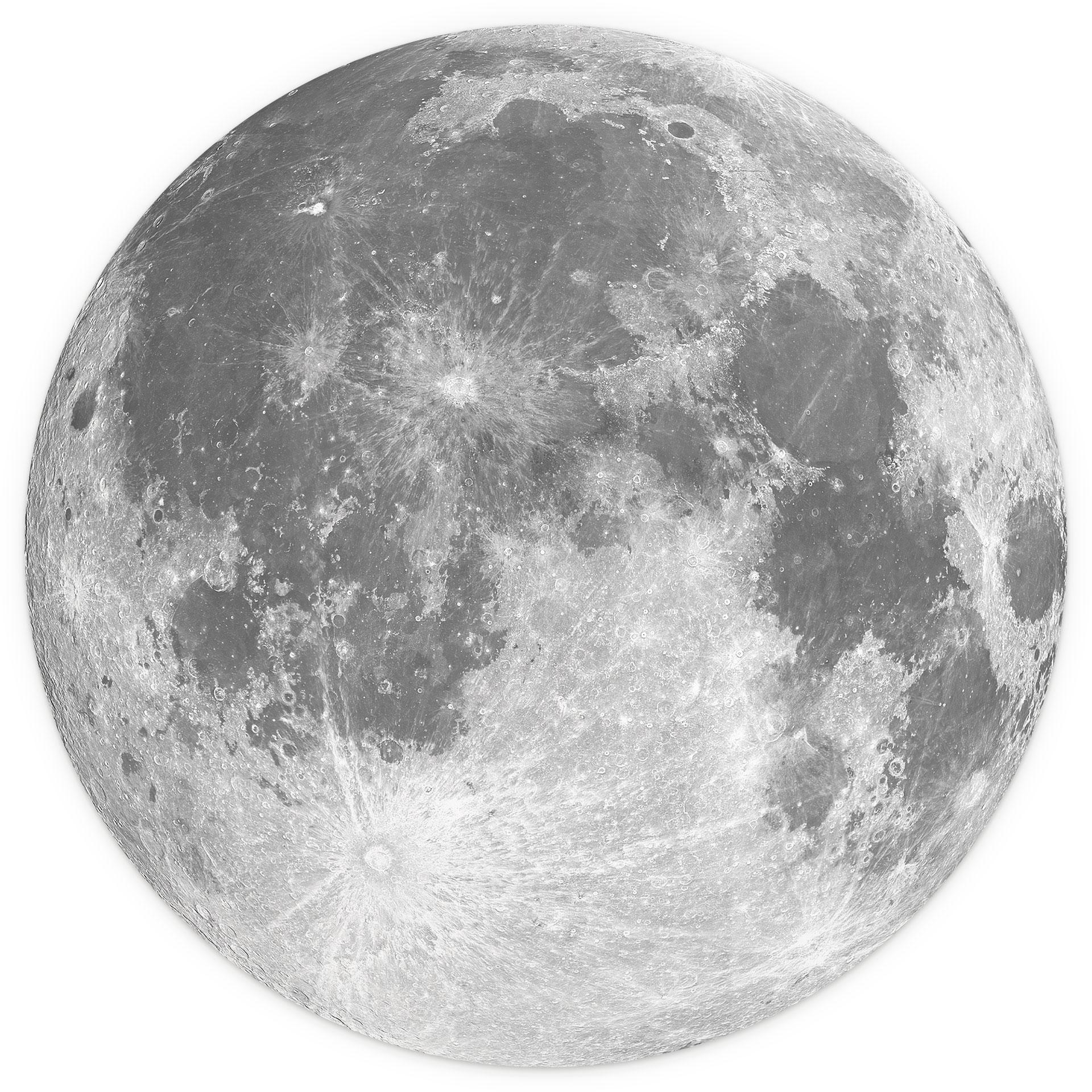 Behangcirkel Volle Maan - vliesbehang/zelfklevend vliesbehang