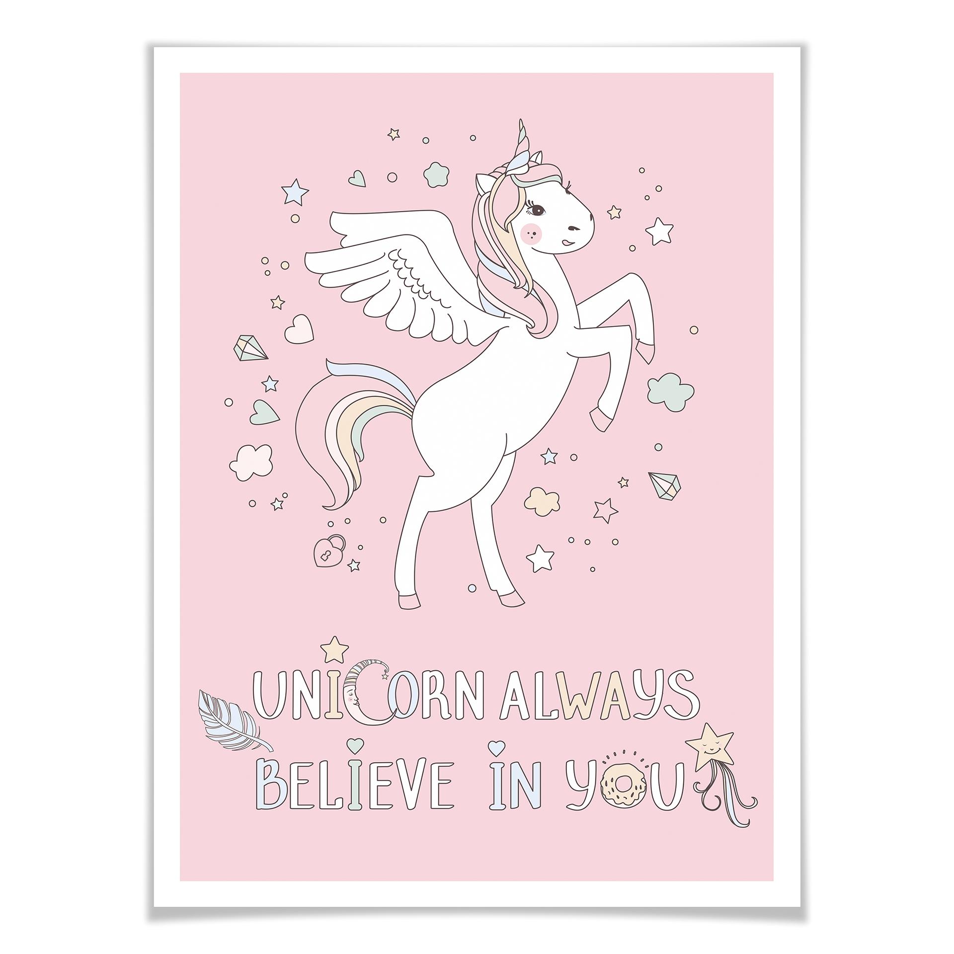 Poster Kvilis - Unicorn always believe in you