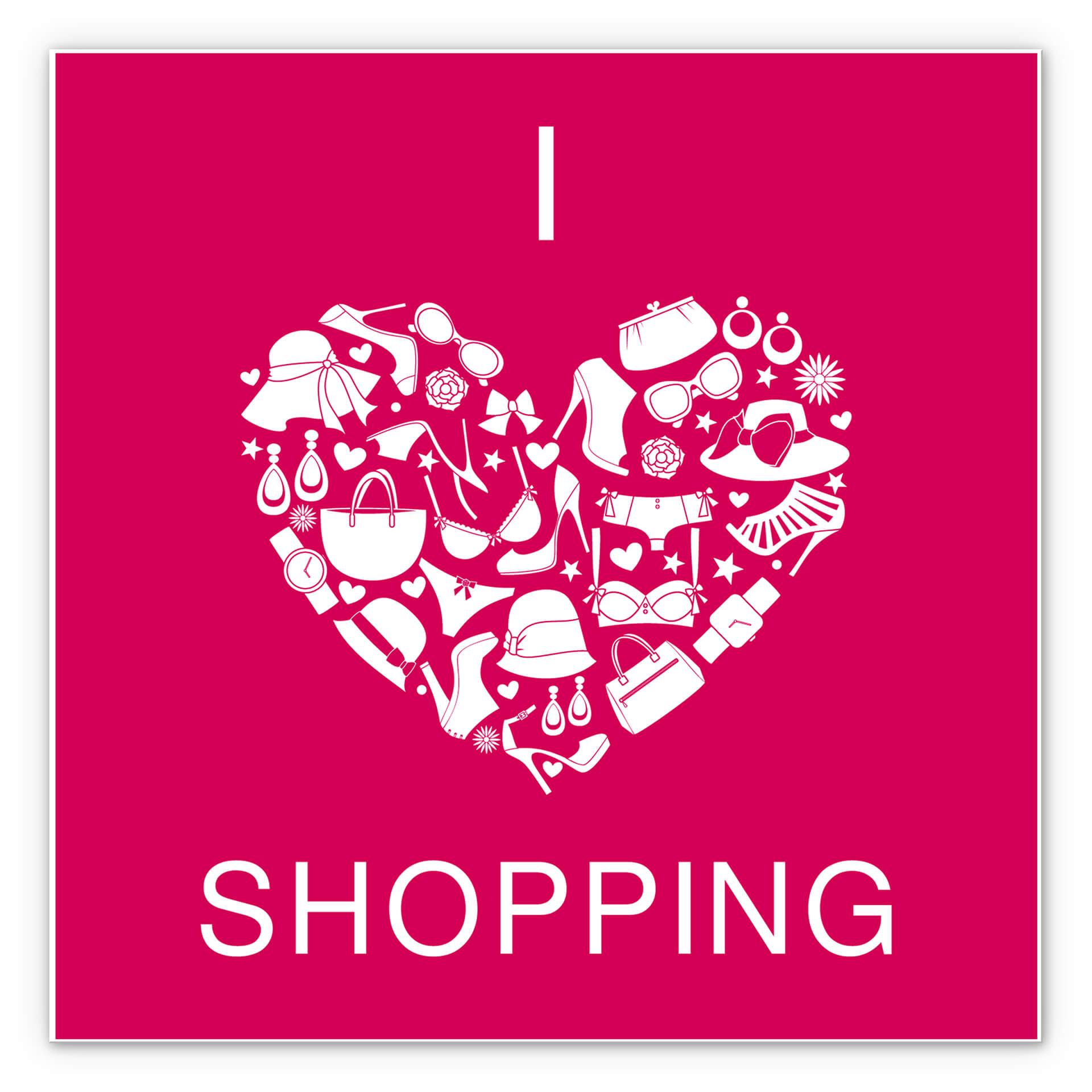 Tableau Forex - I love Shopping - carré