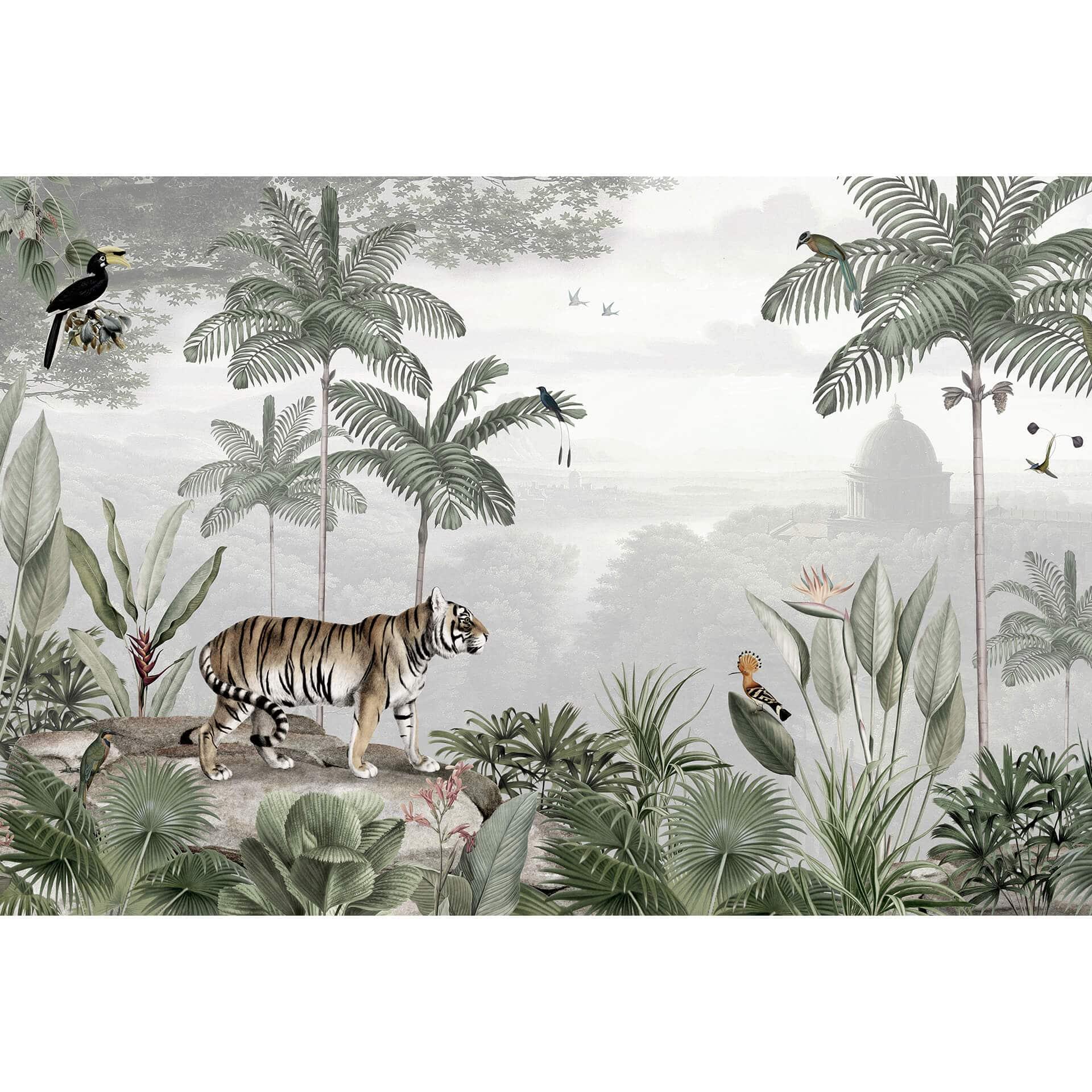 Fotobehang Sir Edward - Tiger in the Tropics