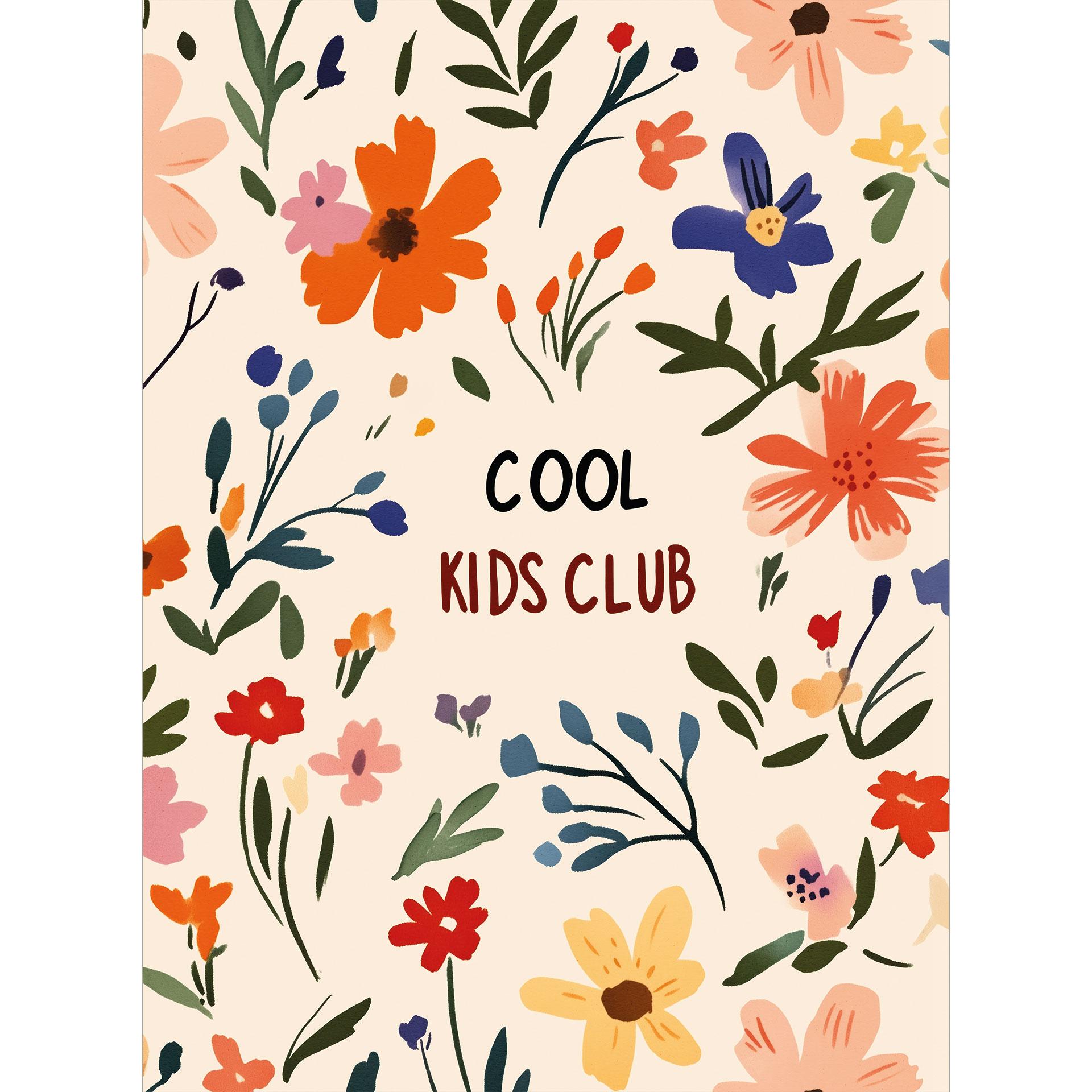 Fotobehang voor kinderkamer - Cool Kids Club Kleurrijke bloemen - Treechild