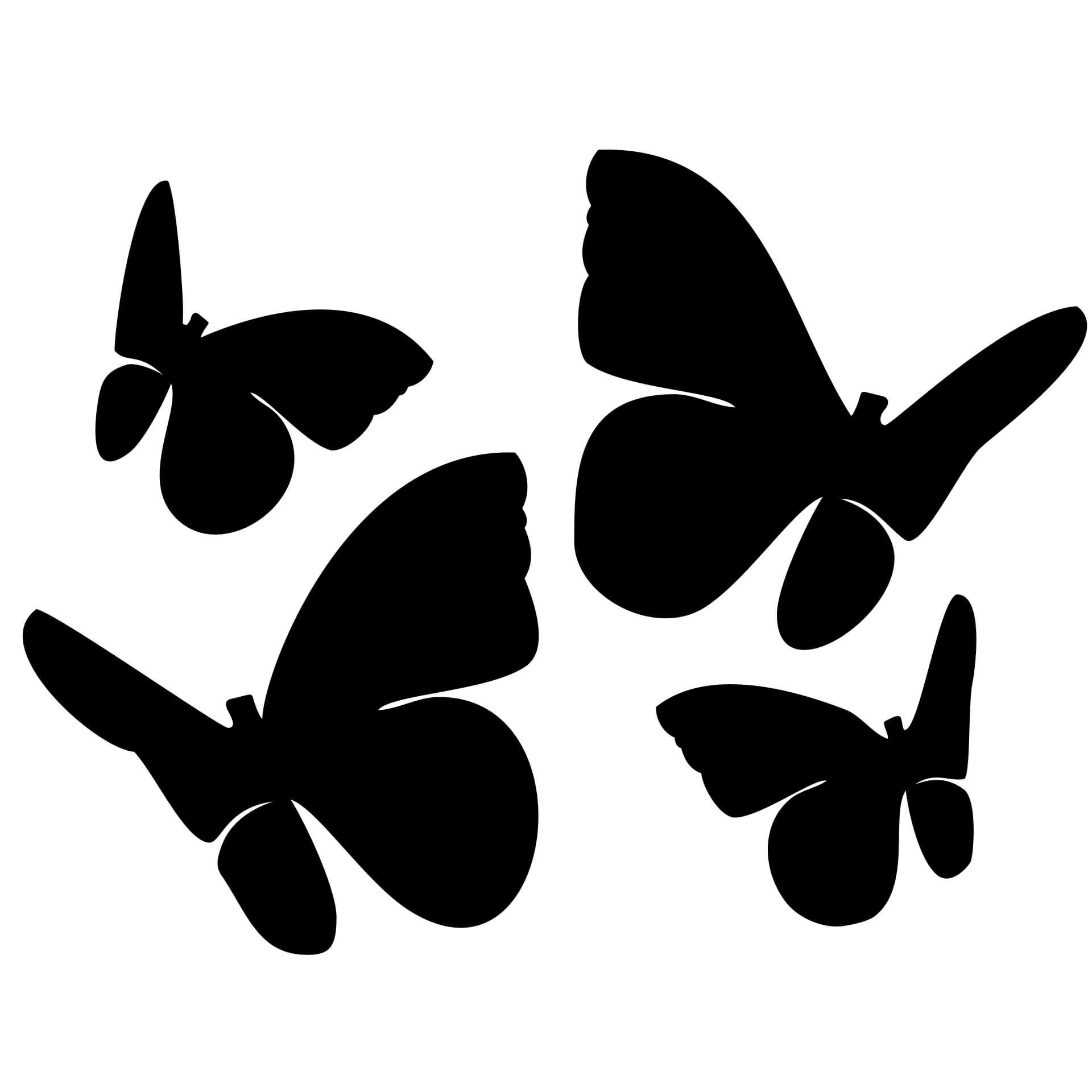 Composizione con farfalle 2 (in 4 parti)