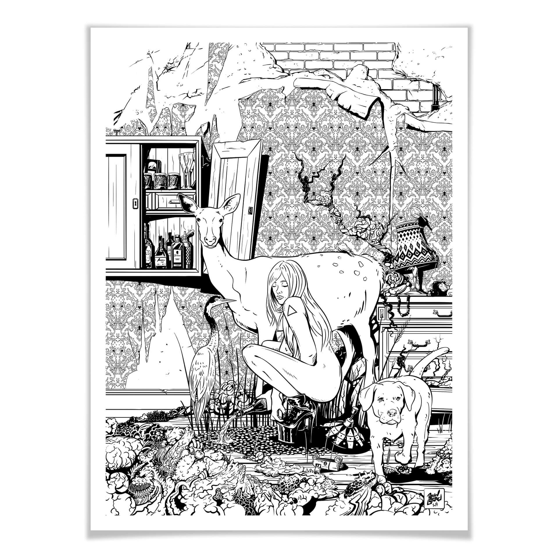 Plakat Drawstore - In the Livingroom